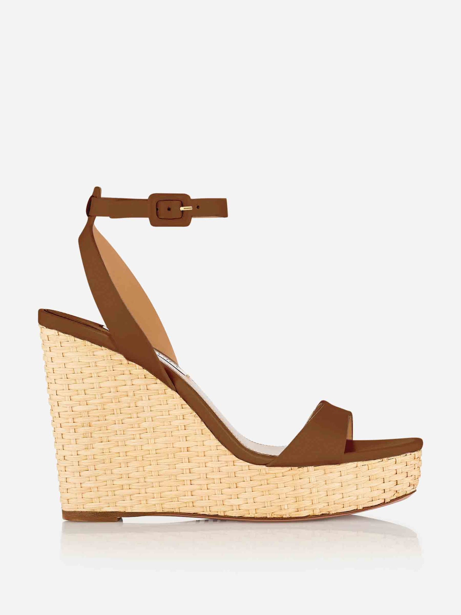 Aquazzura Mujer Barcelona Cuñas Sunseeker Wedge 110 color Marrón sku 800-005486 02 - Foto 1
