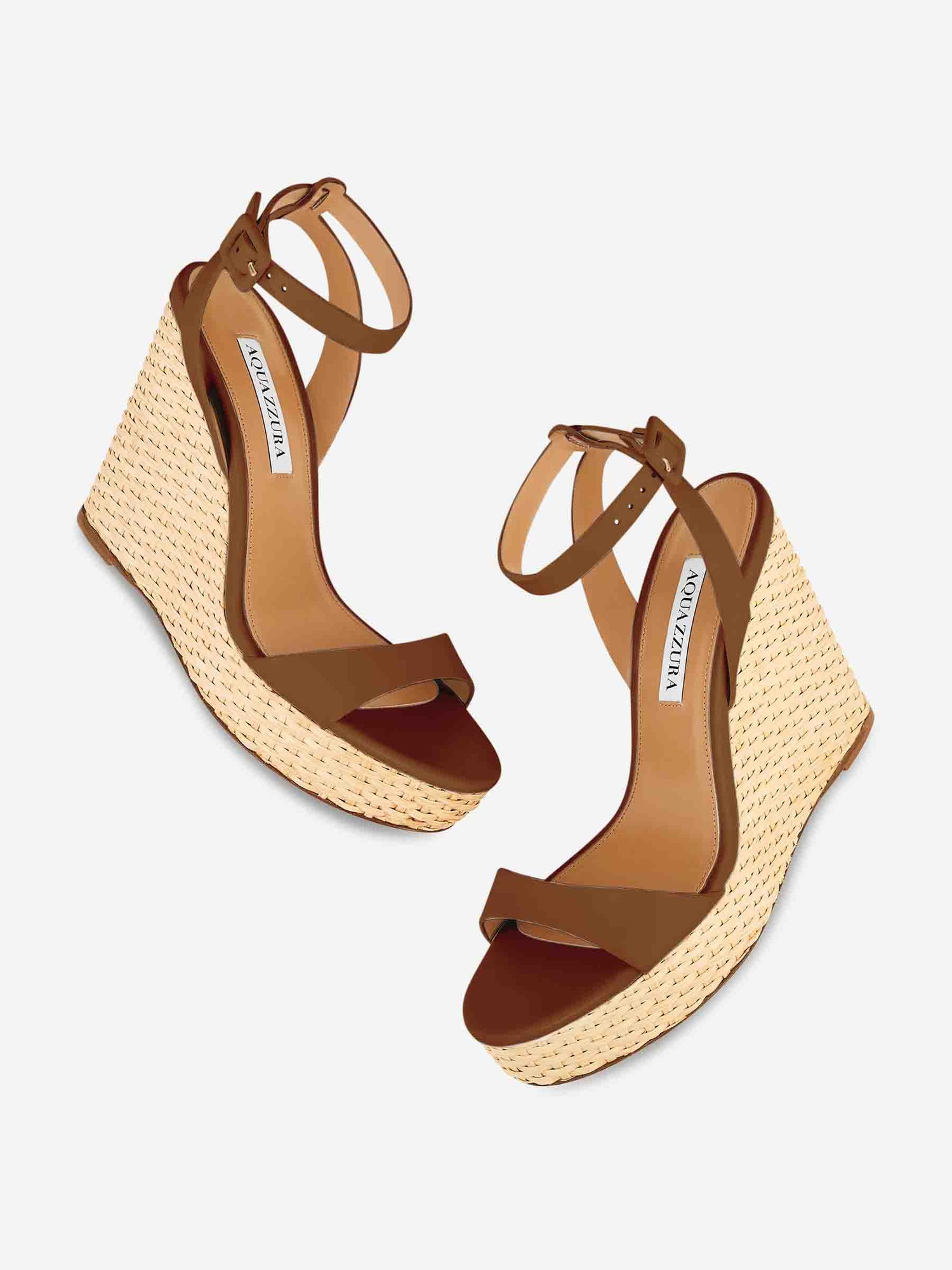 Aquazzura Mujer Barcelona Cuñas Sunseeker Wedge 110 color Marrón sku 800-005486 02 - Foto 4