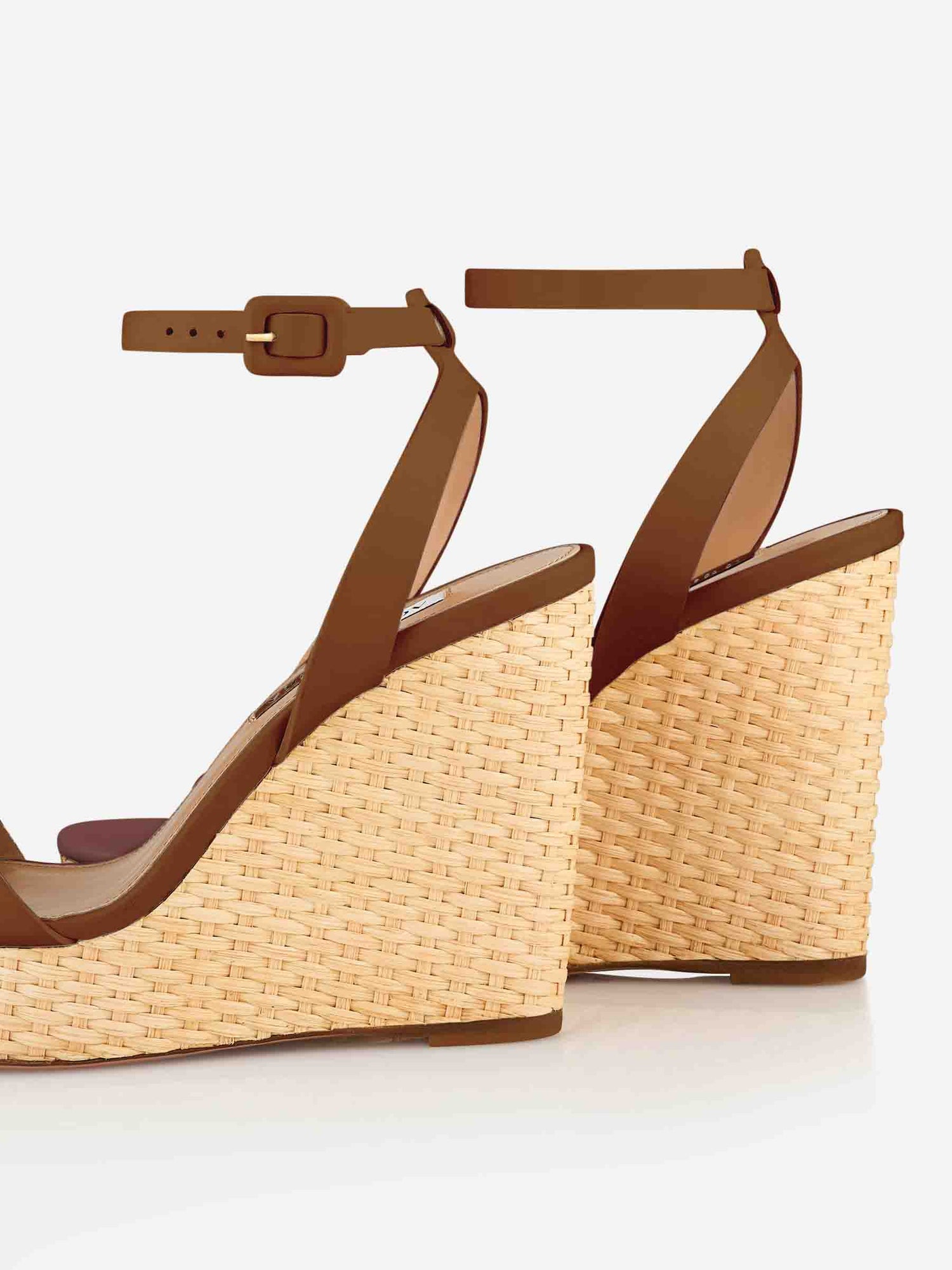 Aquazzura Mujer Barcelona Cuñas Sunseeker Wedge 110 color Marrón sku 800-005486 02 - Foto 5