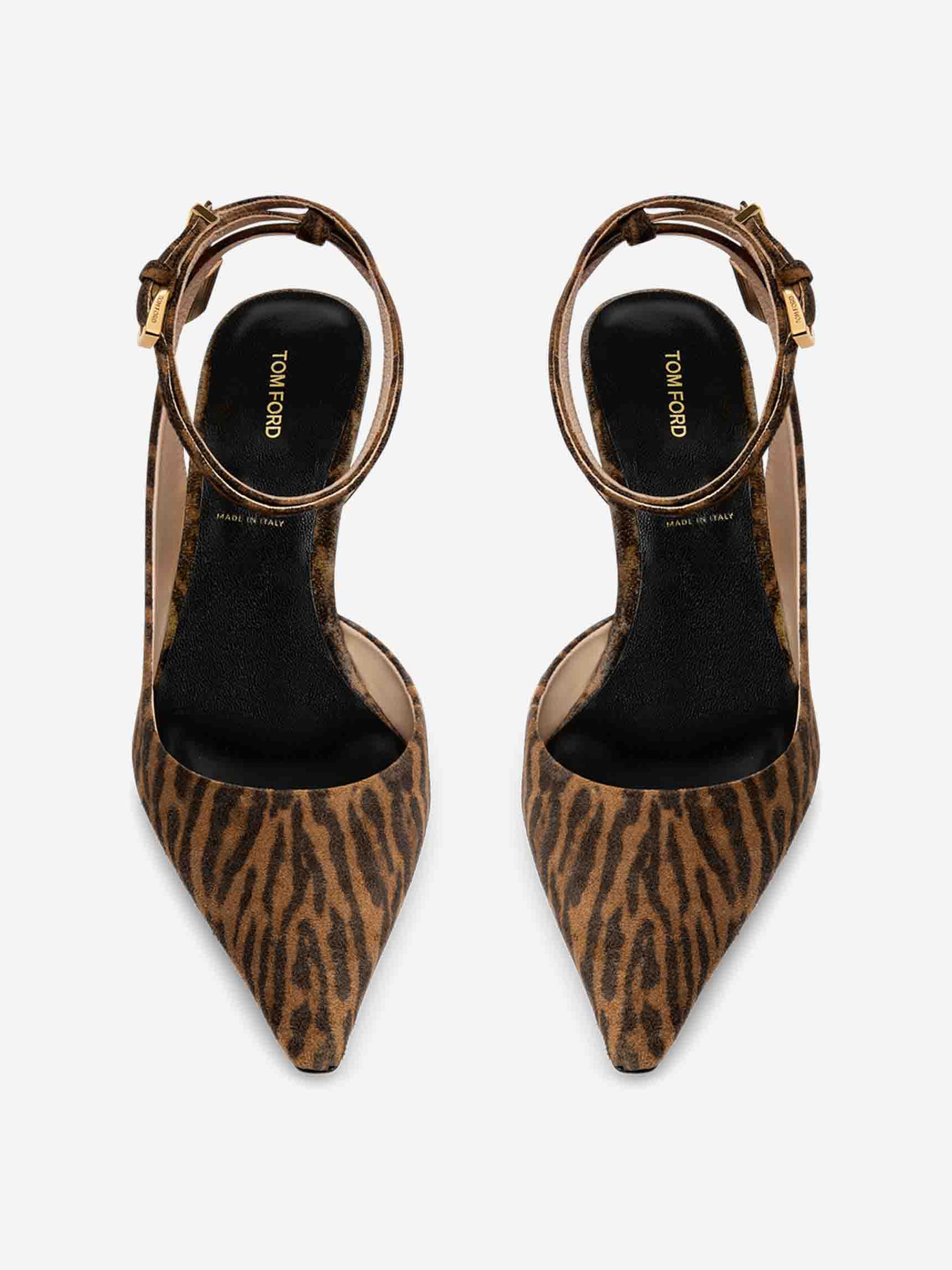 Outlet online Tom Ford Mujer Sandalias Tacón Estampado color Leopardo sku 800-005571 01 - Foto 3