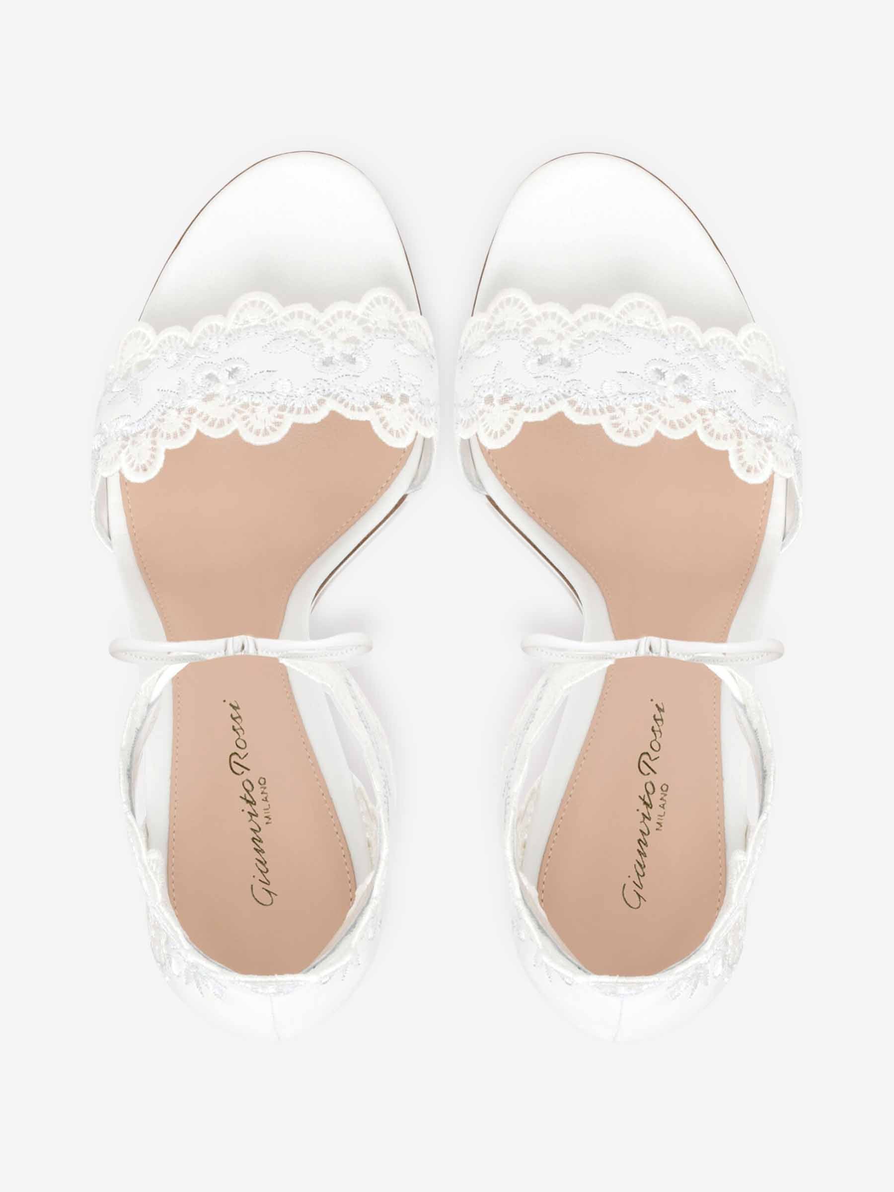 Outlet online Gianvito Rossi Mujer Sandalias Evie color Blanco sku 801-000016 01 - Foto 3