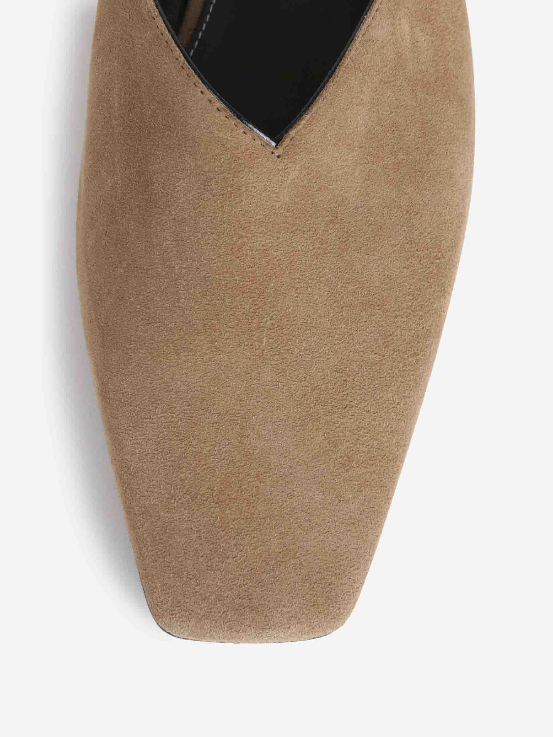 Outlet online TOTEME Mujer Bailarinas Planas Ante color Marrón Oscuro sku 802-000006 01 - Foto 4