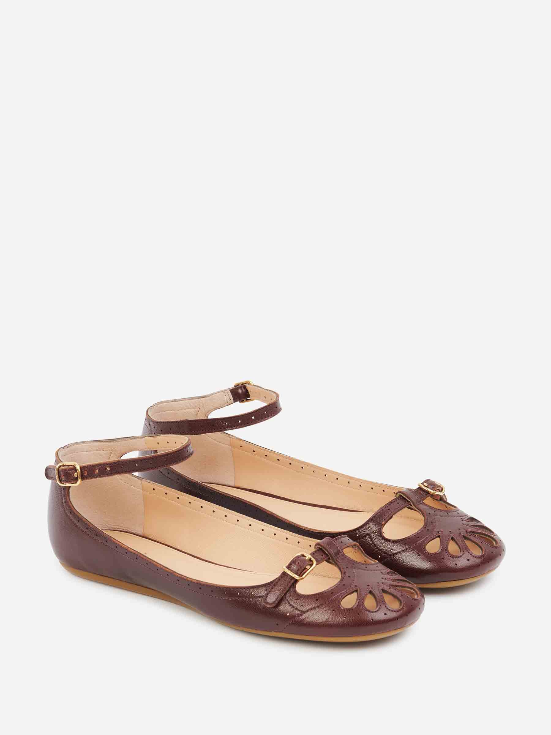 Outlet online Chloé Mujer Bailarinas Misty color Marrón Oscuro sku 802-000010 01 - Foto 2