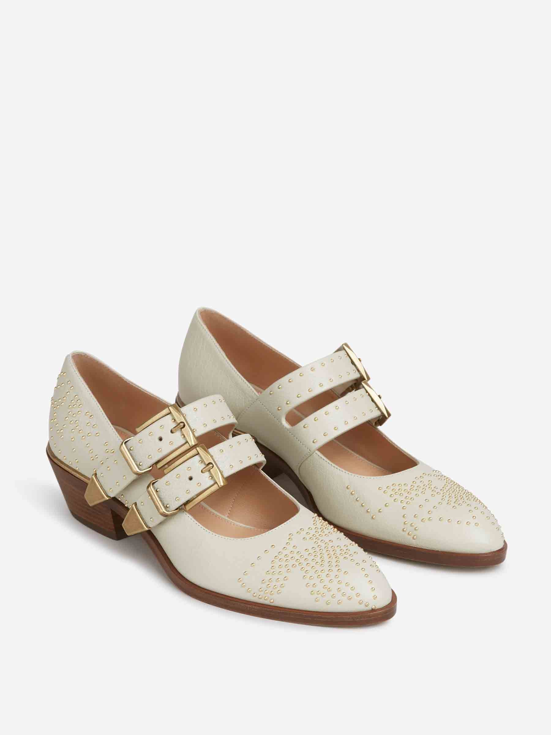 Outlet online Chloé Mujer Zapatos Pumps Susan color Marfil sku 802-000023 01 - Foto 2