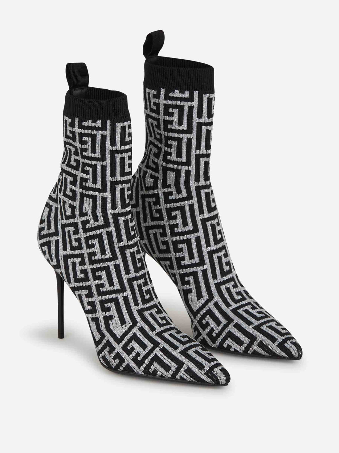 Balmain Botines Skye Monograma color Negro sku 805-000661 01 - Foto 3