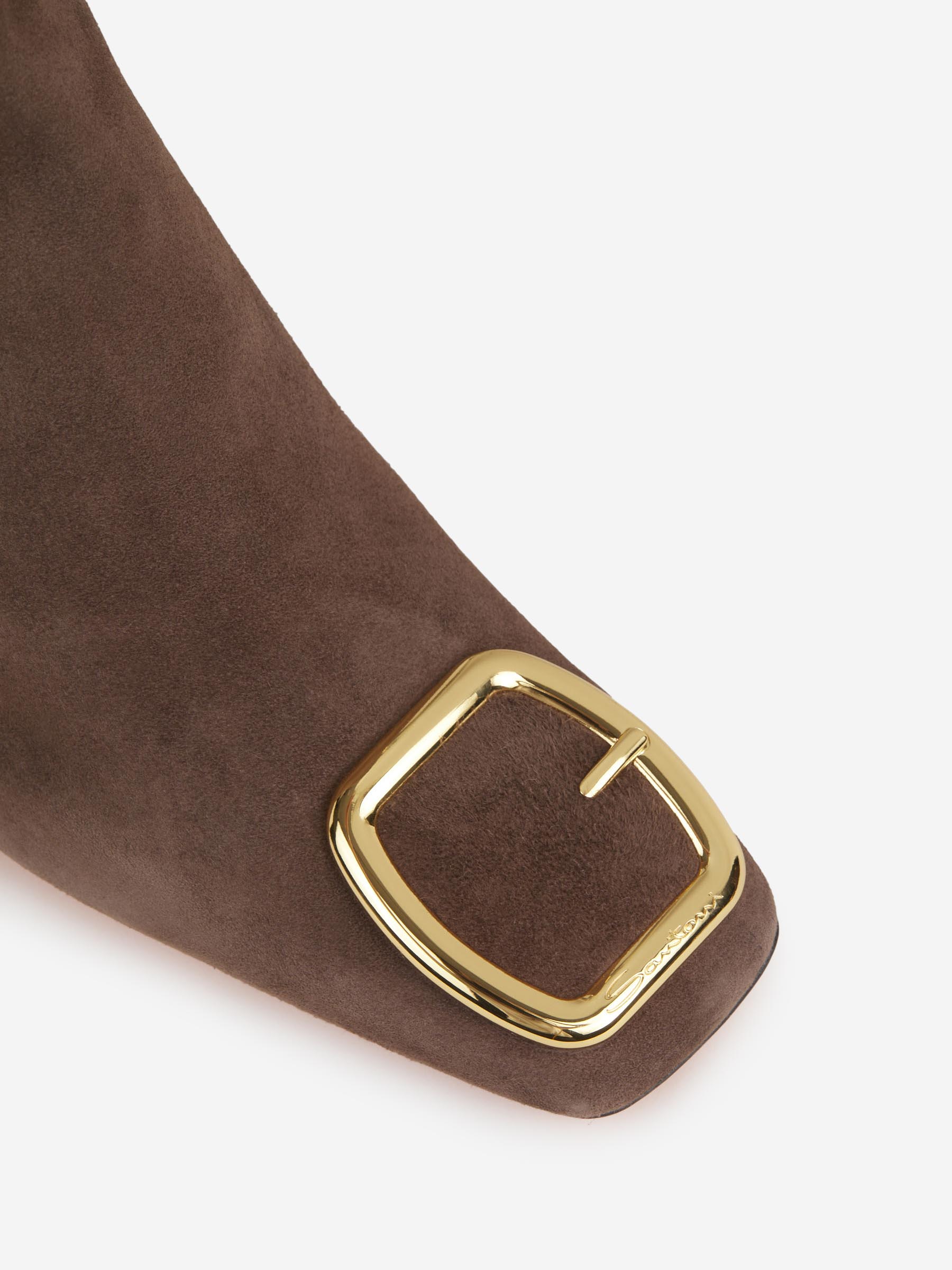 Outlet online Santoni Mujer Botas Piel Ante color Topo sku 805-000667 01 - Foto 5