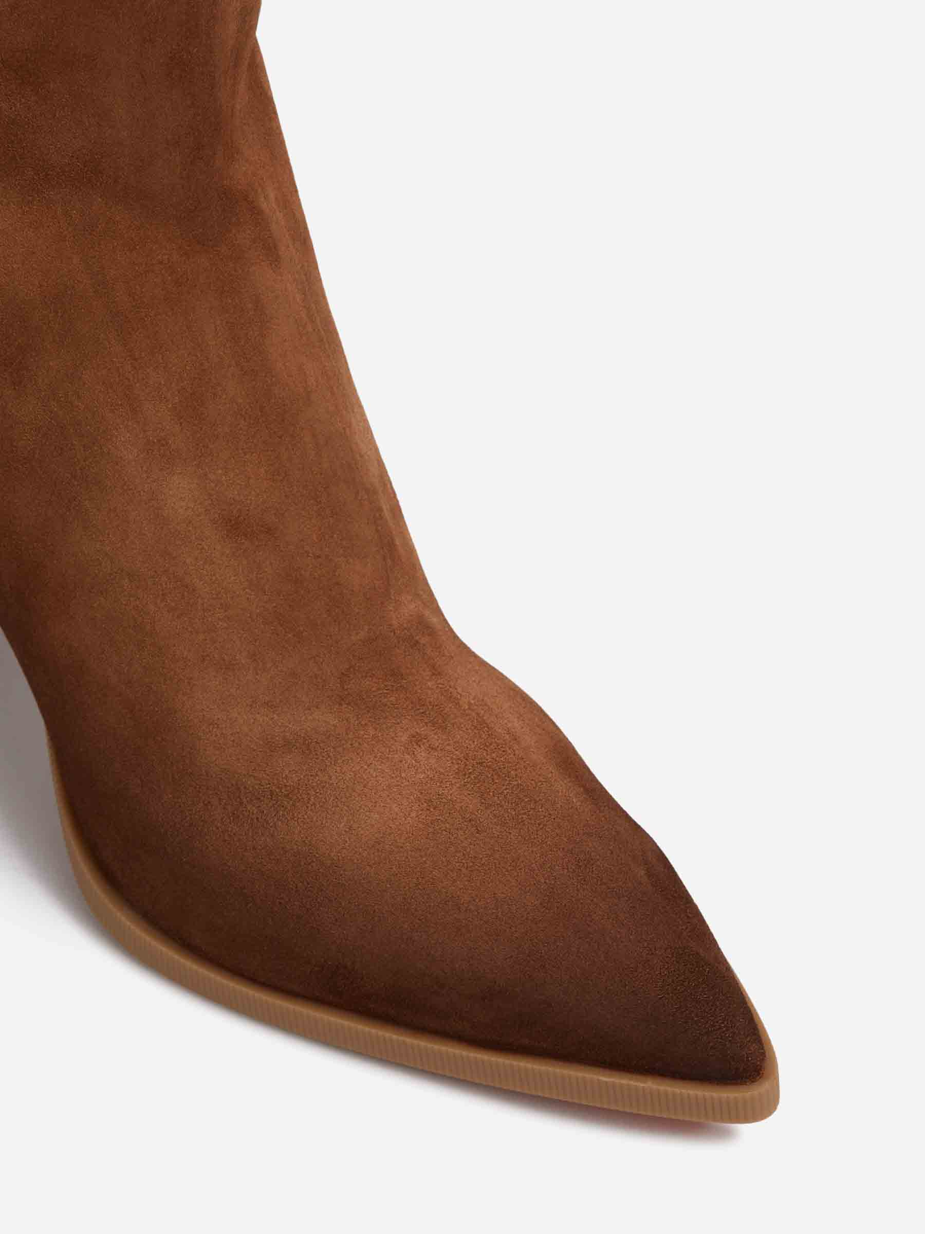 Outlet online Santoni Mujer Botines Piel Ante color Marrón sku 805-000791 01 - Foto 5