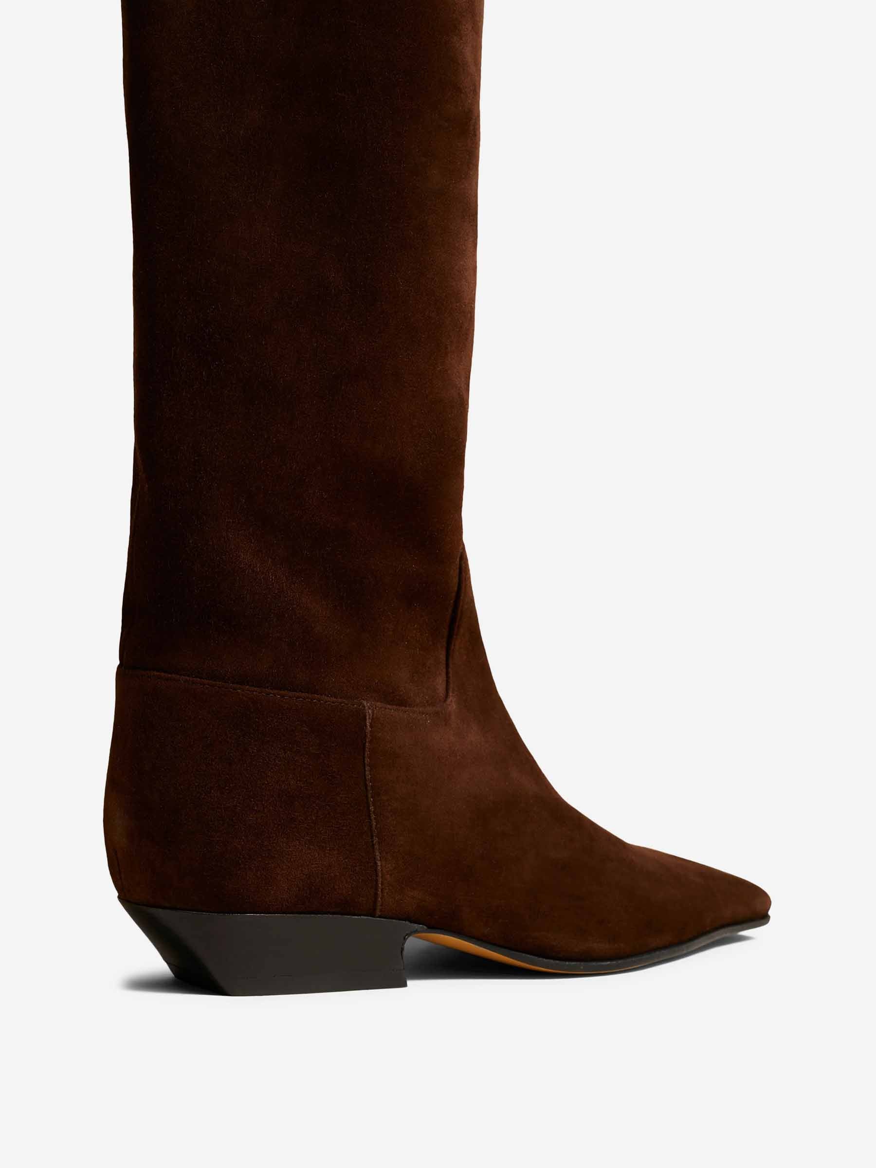 Outlet online Khaite Mujer Botas Altas Marga color Marrón Oscuro sku 805-000803 01 - Foto 3