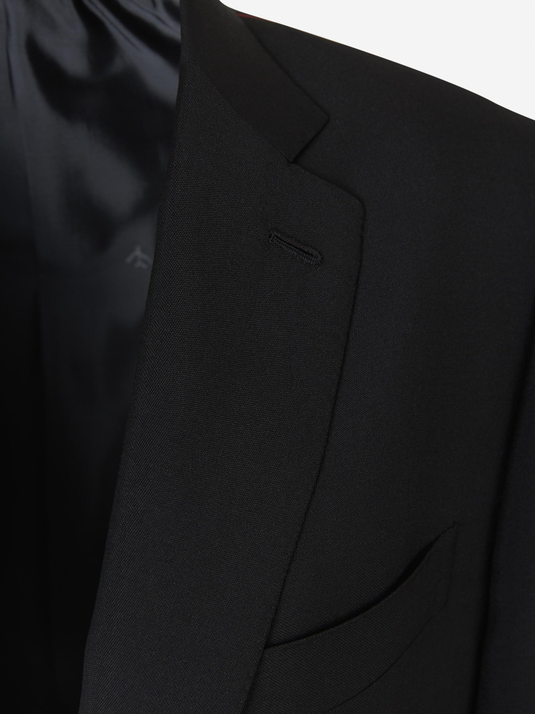 Outlet online Isaia Hombre Traje de Lana Mohair color Negro sku 312-002560 02 - Foto 5