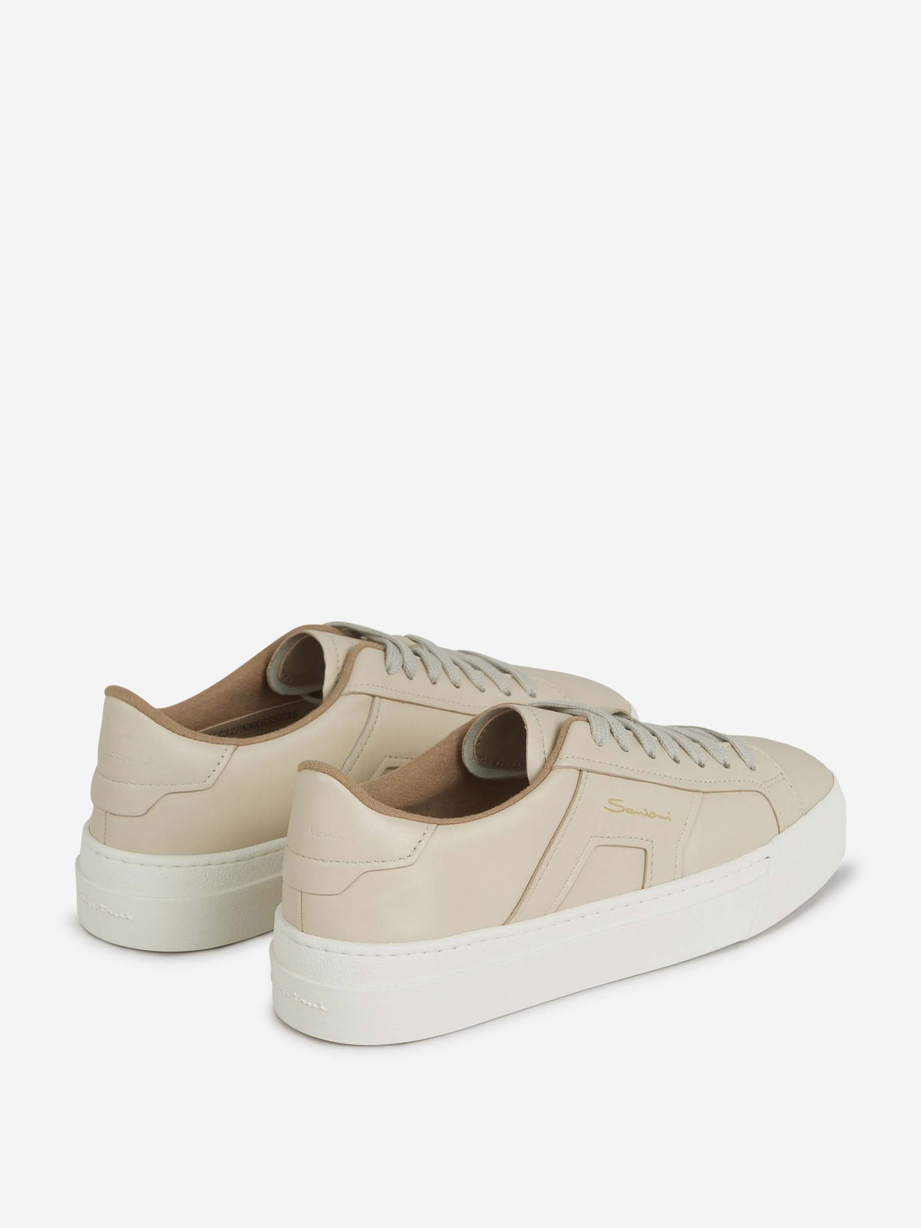 Outlet online Santoni Mujer Sneakers Bajas Piel color Beige sku 806-000347 01 - Foto 3