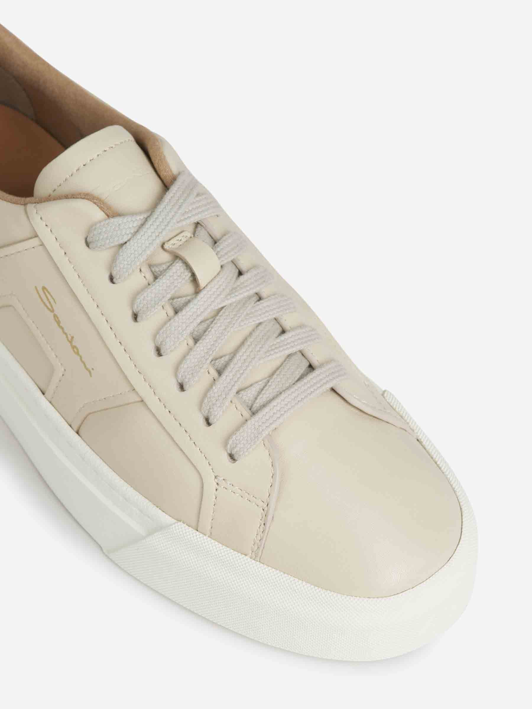 Outlet online Santoni Mujer Sneakers Bajas Piel color Beige sku 806-000347 01 - Foto 5
