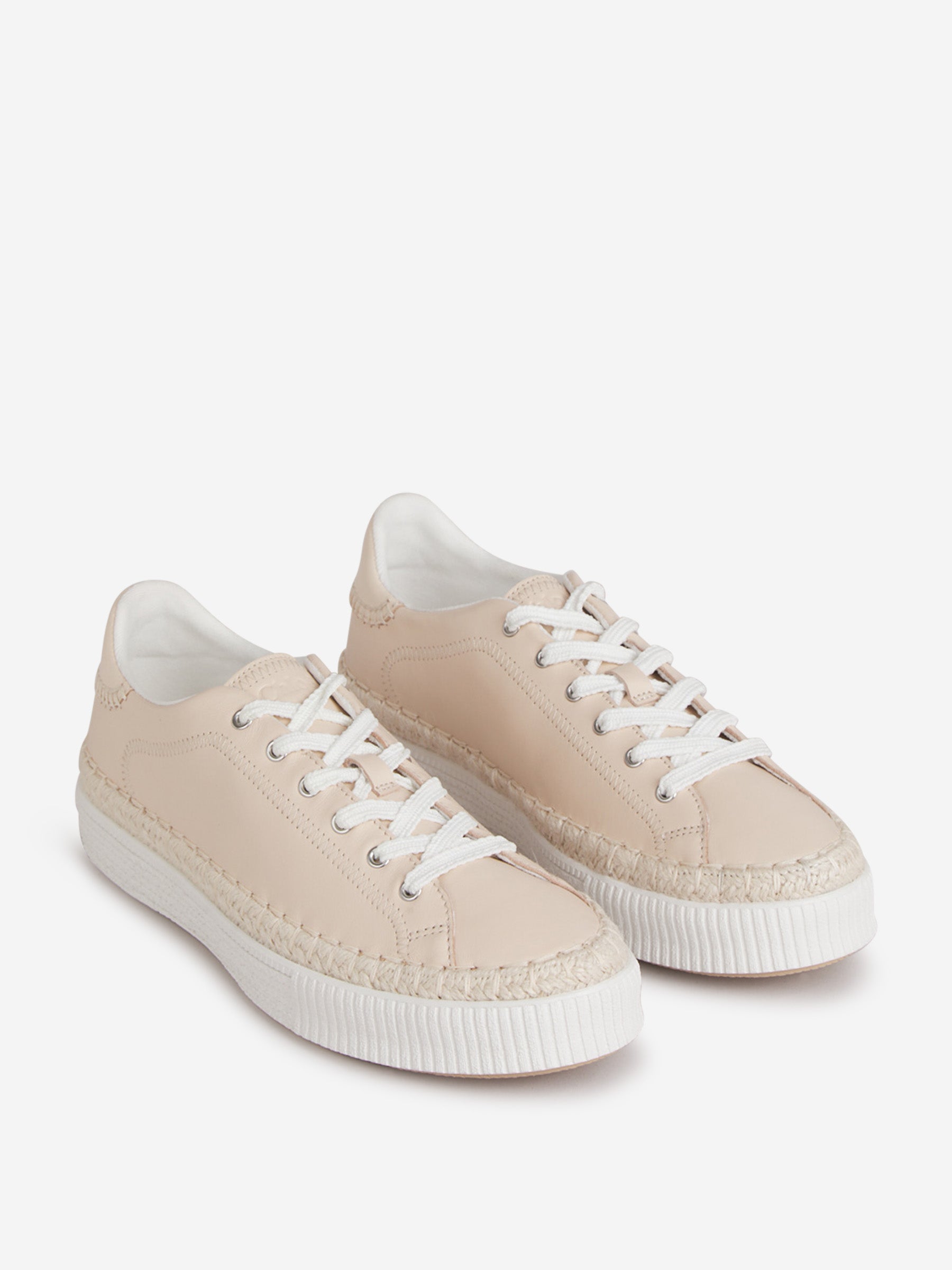 Outlet online Chloé Hombre Sneakers Piel Logo color Beige sku 806-000357 01 - Foto 2