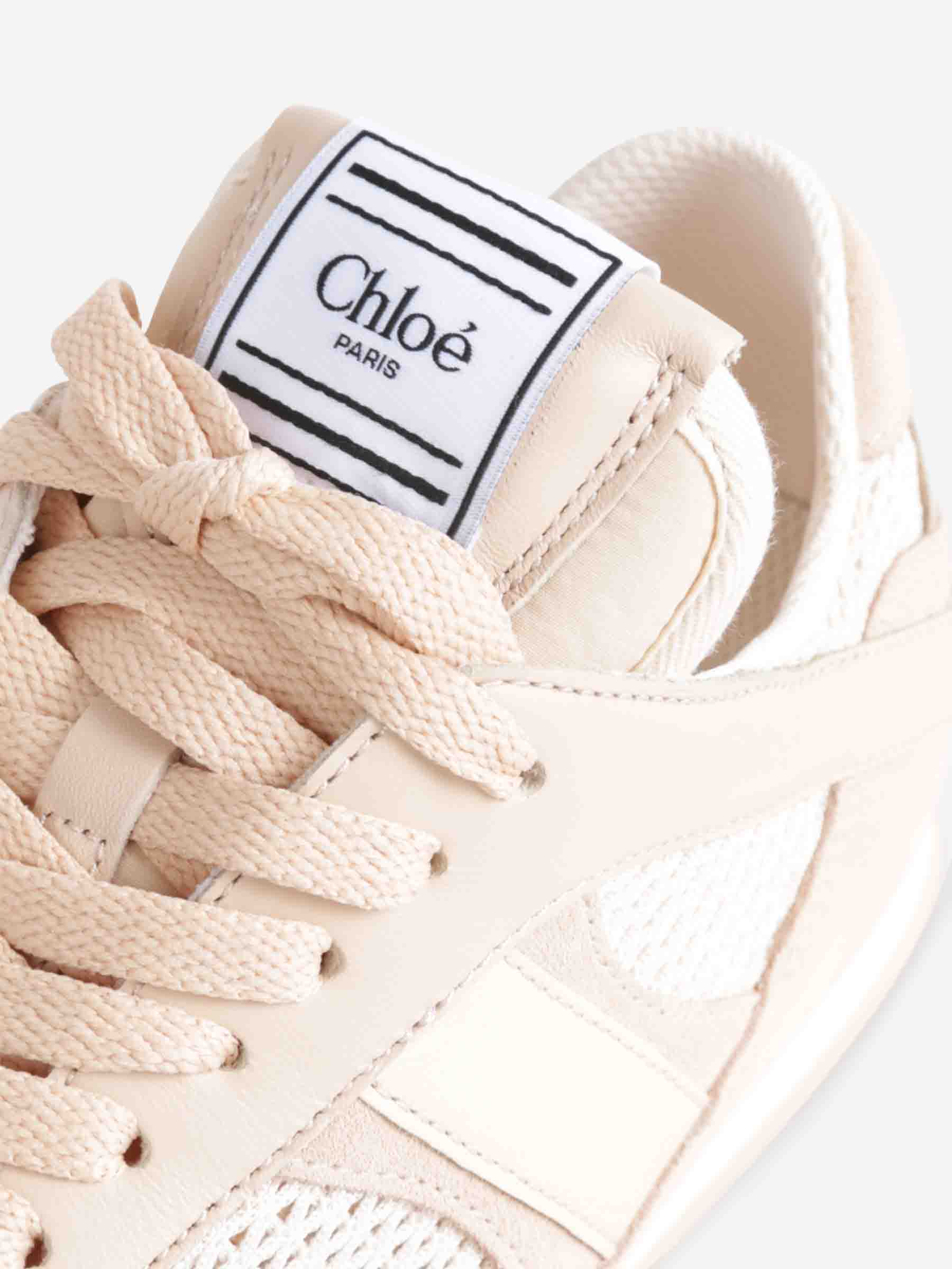 Outlet online Chloé Mujer Sneakers Kick Piel color Beige sku 806-000391 01 - Foto 5