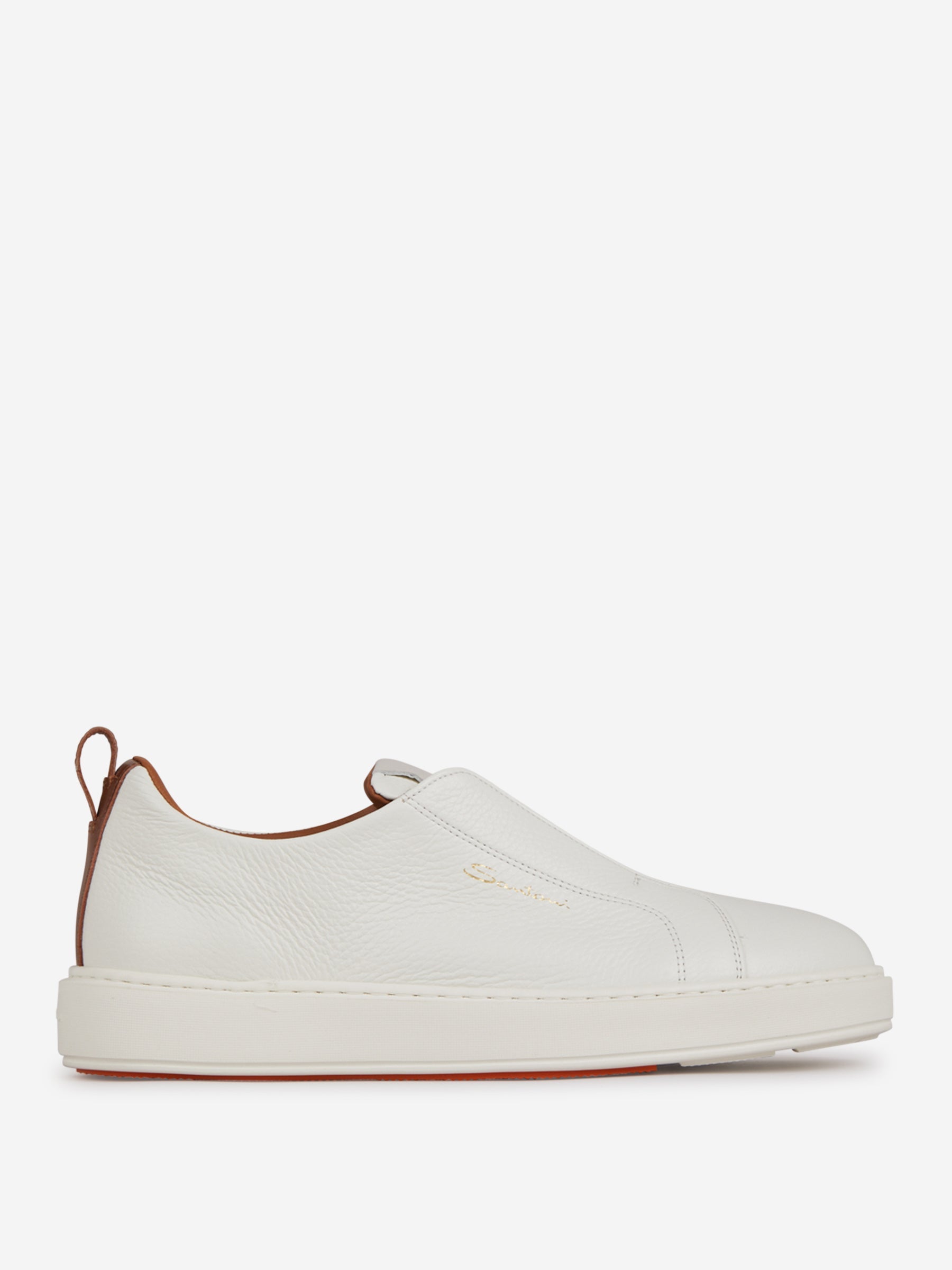 Outlet online Santoni Hombre Sneakers Slip-On Piel color Blanco sku 616-002868 01 - Foto 1