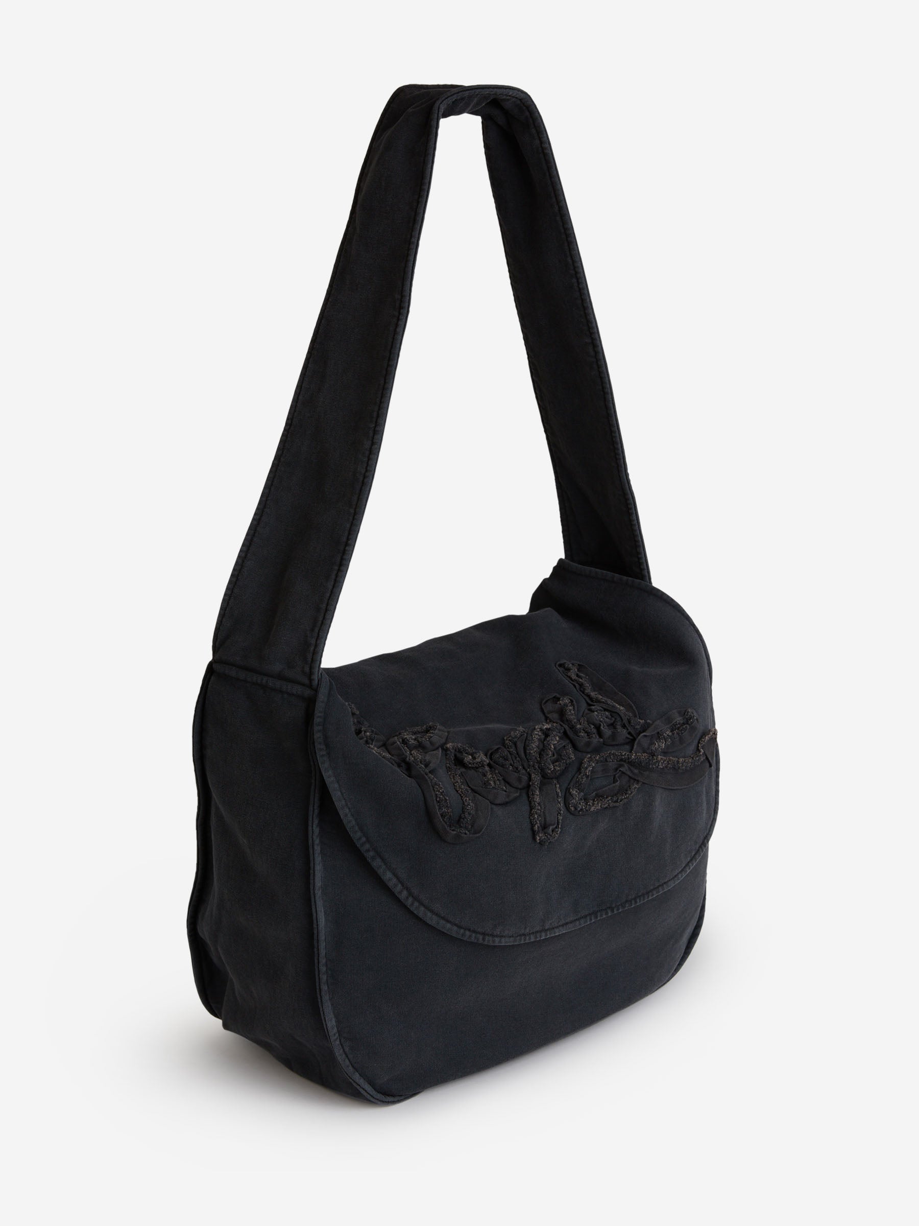 Acne Studios Bolso Algodón Logo color Negro sku 810-006591 01 - Foto 2