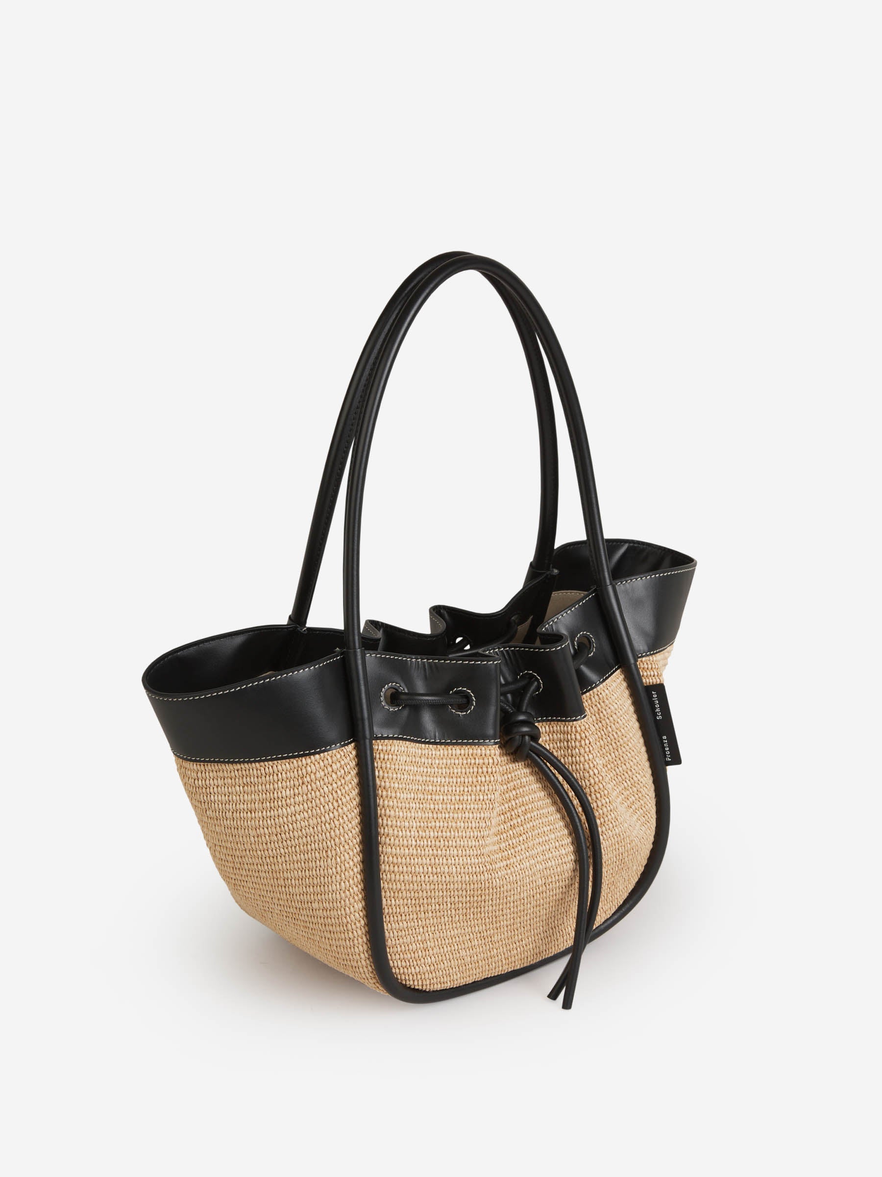 Outlet online Proenza Schouler Mujer Bolso Tote Fruncido Rafia color Azul Marino sku 810-007036 00 - Foto 9