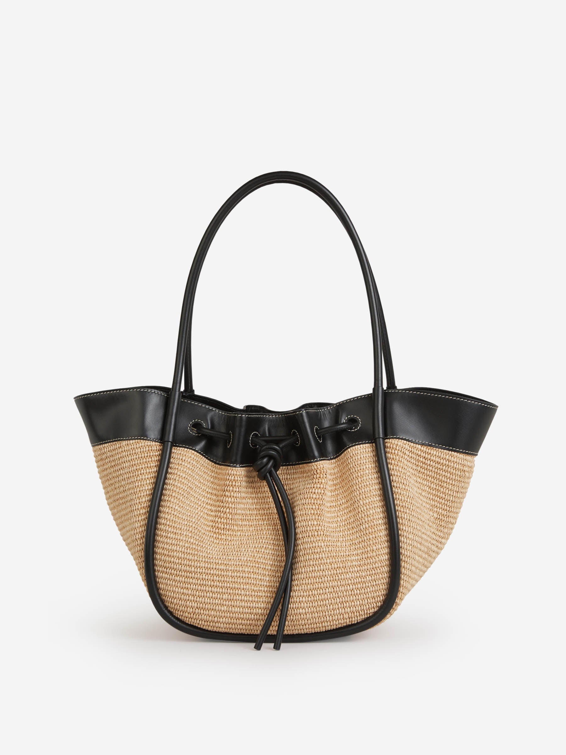 Outlet online Proenza Schouler Mujer Bolso Tote Fruncido Rafia color Azul Marino sku 810-007036 00 - Foto 10