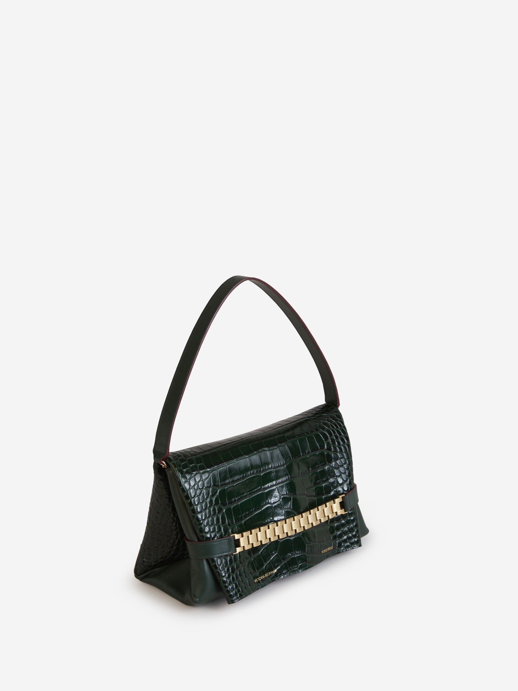 Outlet online Victoria Beckham Mujer Bolso Cadena Piel color Verde Oscuro sku 810-007060 02 - Foto 2