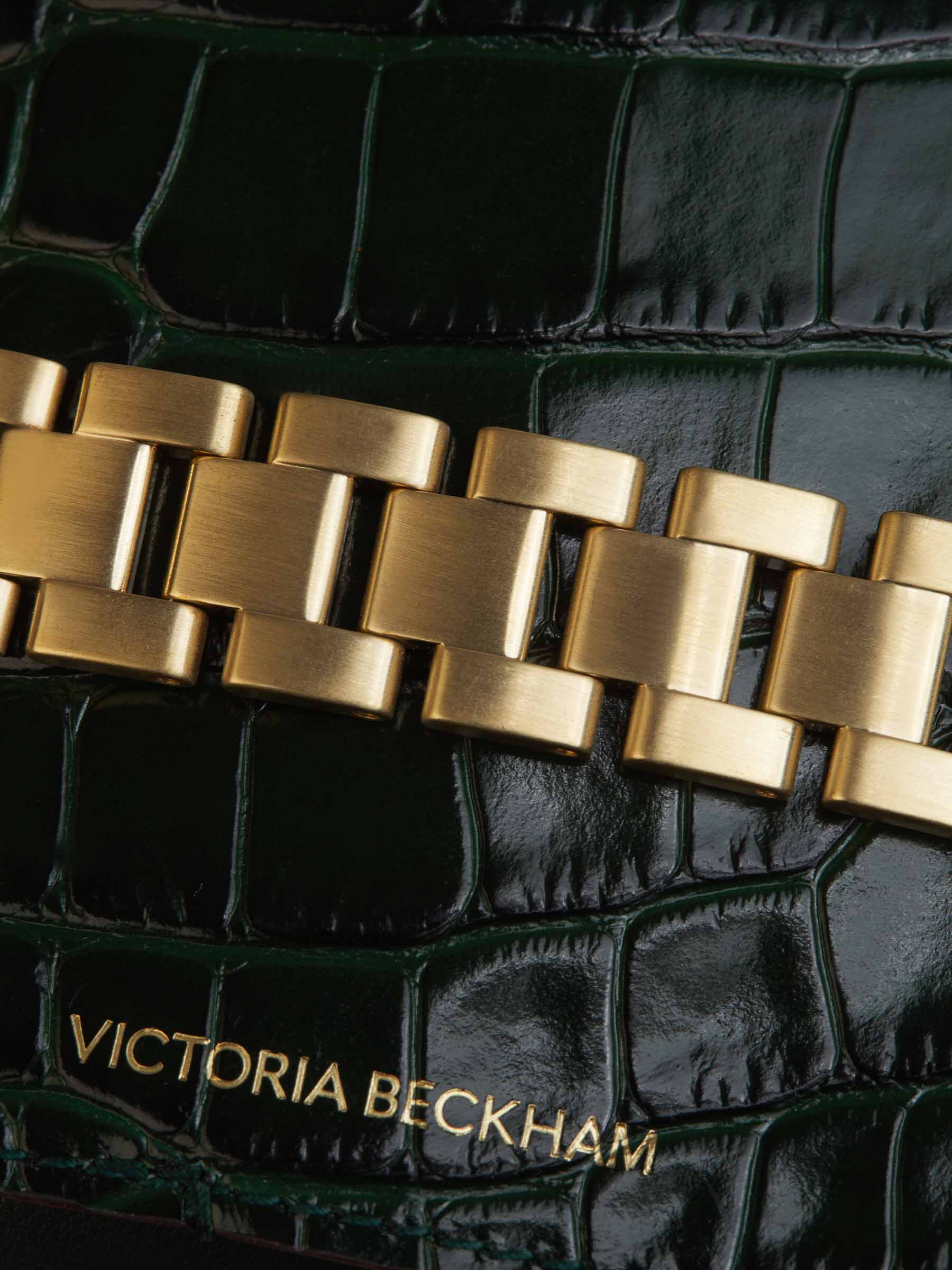 Outlet online Victoria Beckham Mujer Bolso Cadena Piel color Verde Oscuro sku 810-007060 02 - Foto 5