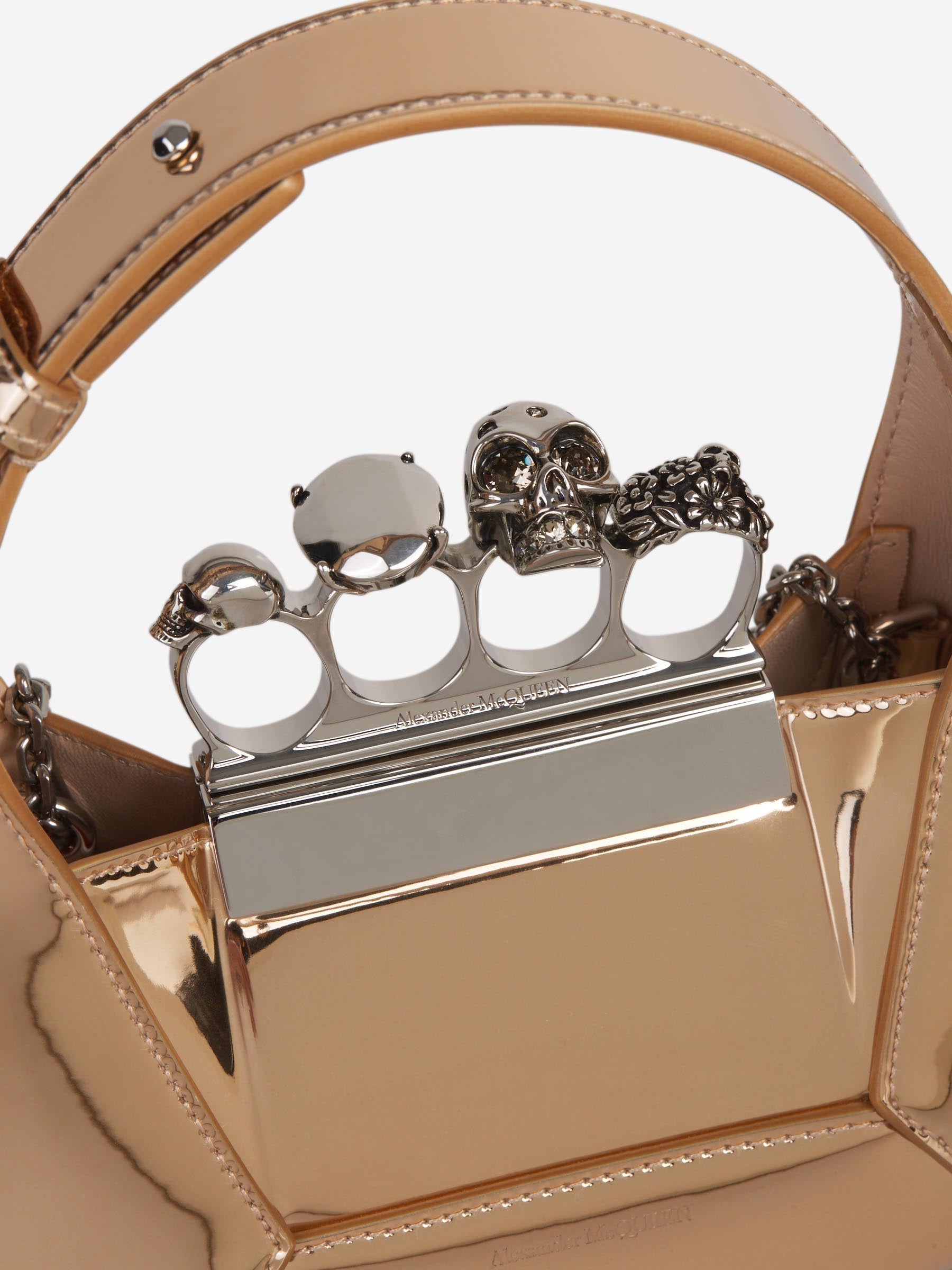 Outlet online McQueen Mujer Bolso de Mano Hobo Mini color Dorado sku 810-007536 01 - Foto 5