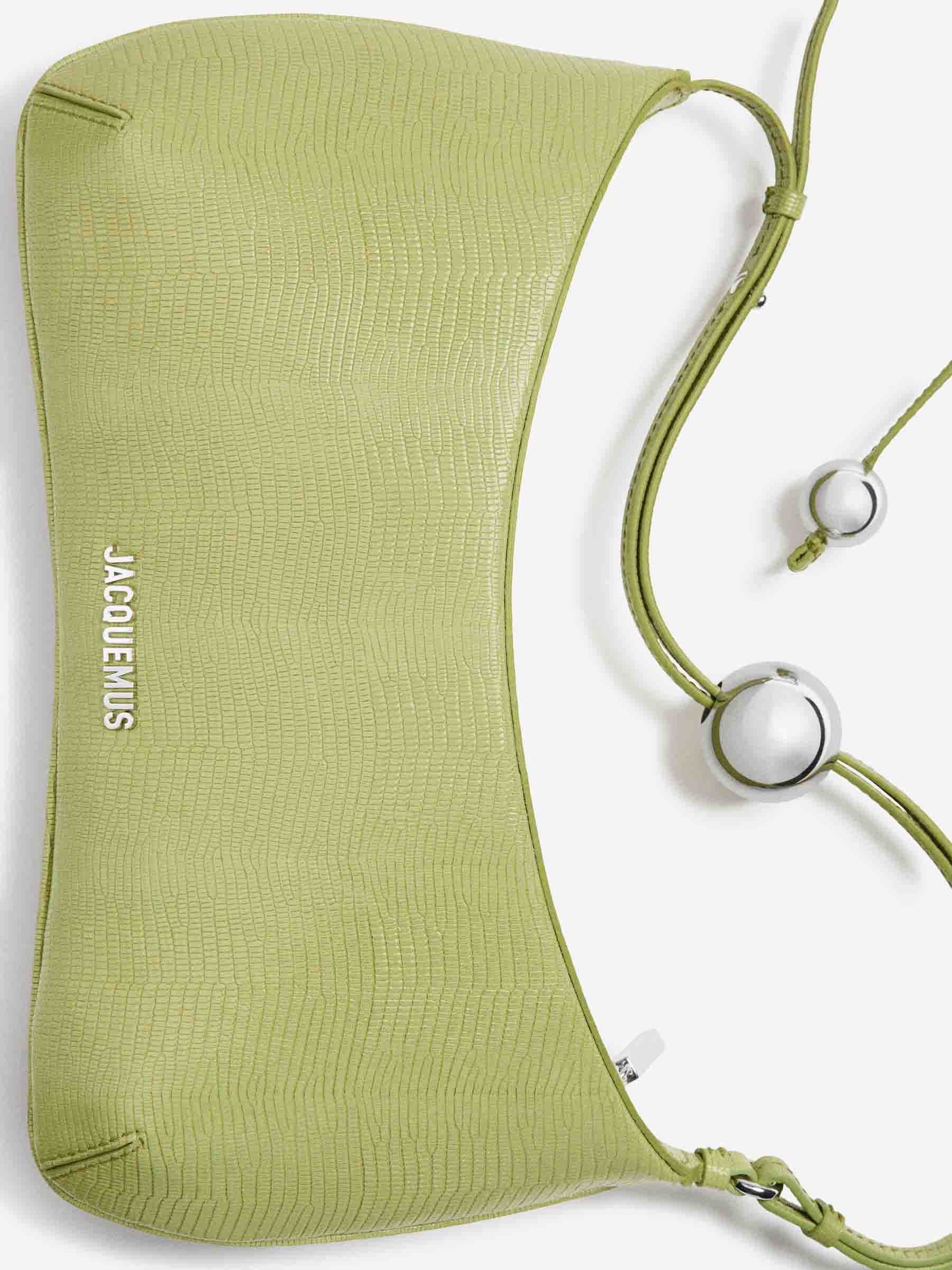 Outlet online Jacquemus Mujer Bolso Hombro Le grand Bisou Perle color Verde sku 810-008086 01 - Foto 6