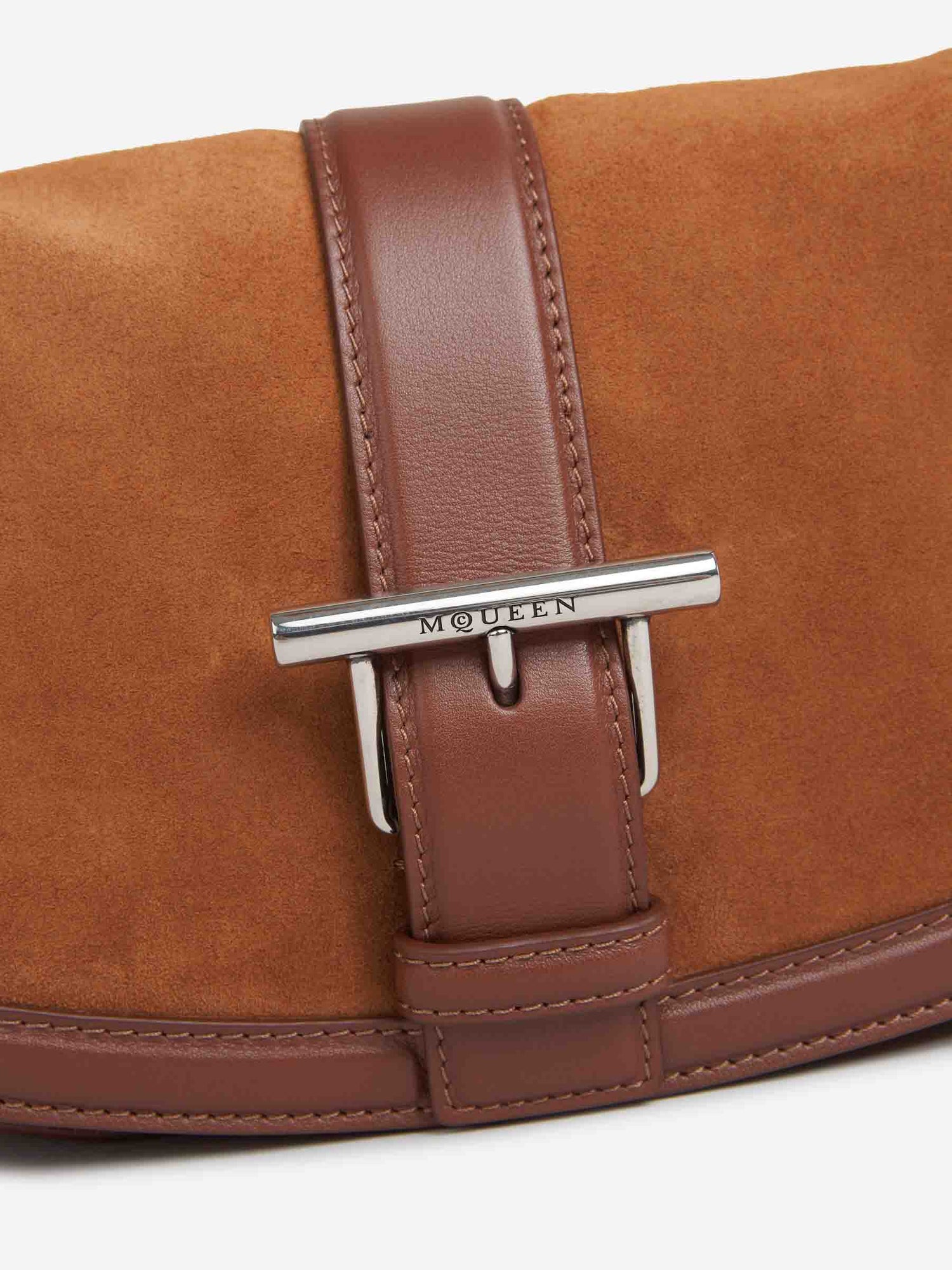 Alexander McQueen Mujer Barcelona Bolso Bandolera T-Bar color Marrón sku 810-008186 01 - Foto 6