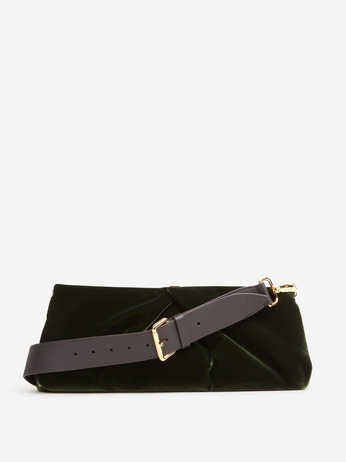 Outlet online Dries Van Noten Mujer Bolso Clutch Plisado color Verde sku 810-008278 01 - Foto 3