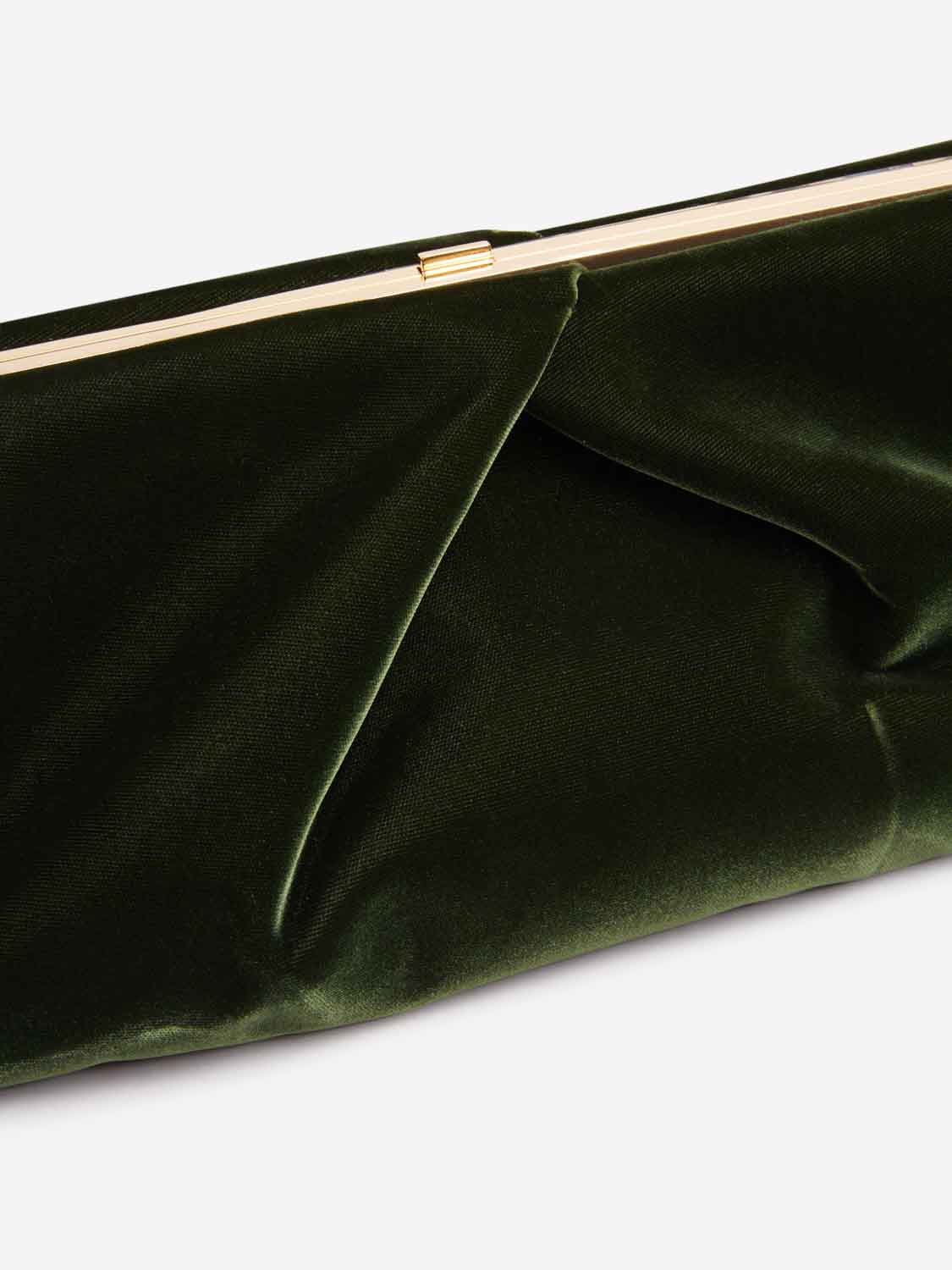 Outlet online Dries Van Noten Mujer Bolso Clutch Plisado color Verde sku 810-008278 01 - Foto 5