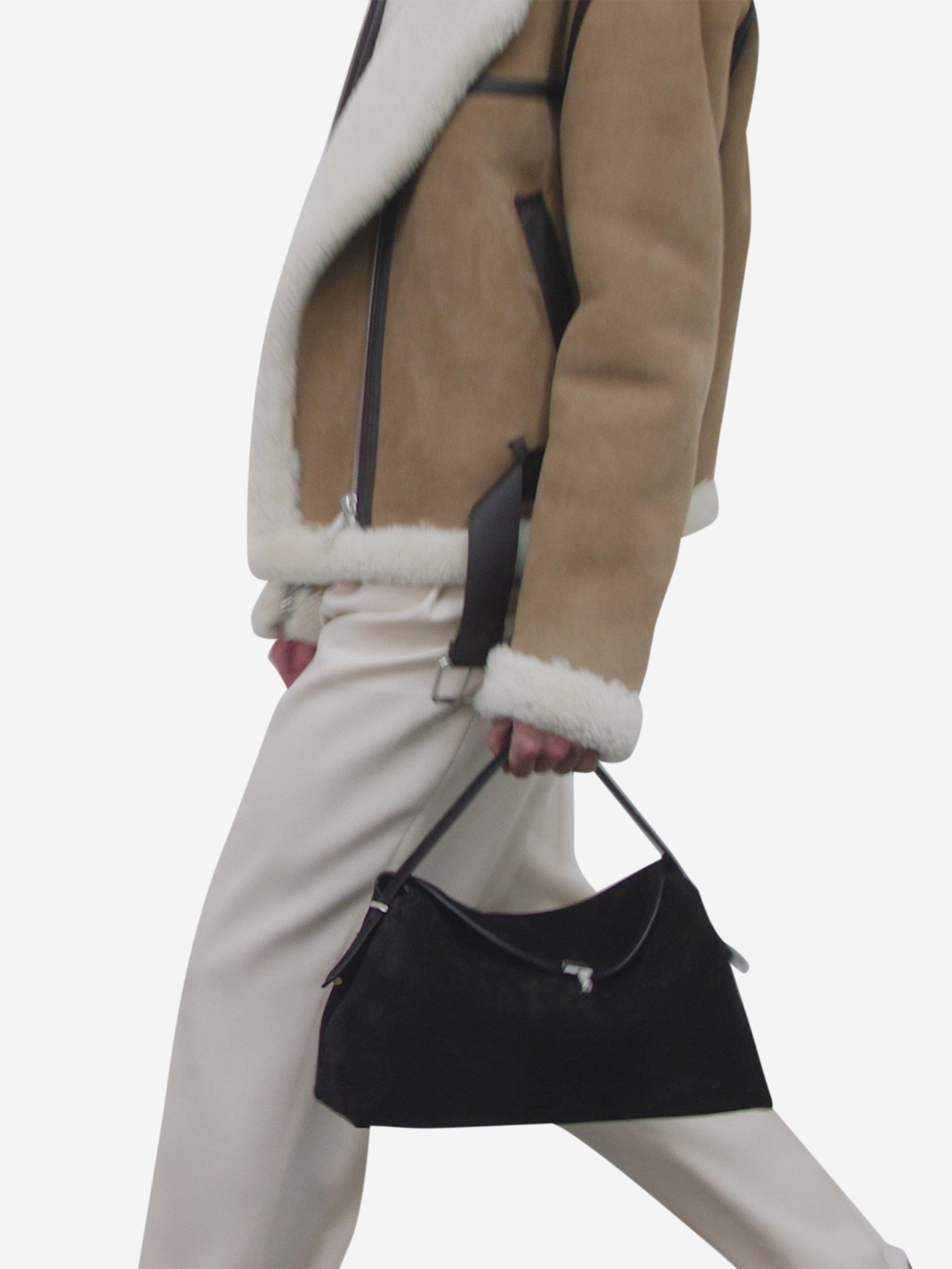 Outlet online TOTEME Mujer Bolso de Hombro Multifunción T-Lock color Marrón Oscuro sku 810-008309 01 - Foto 4