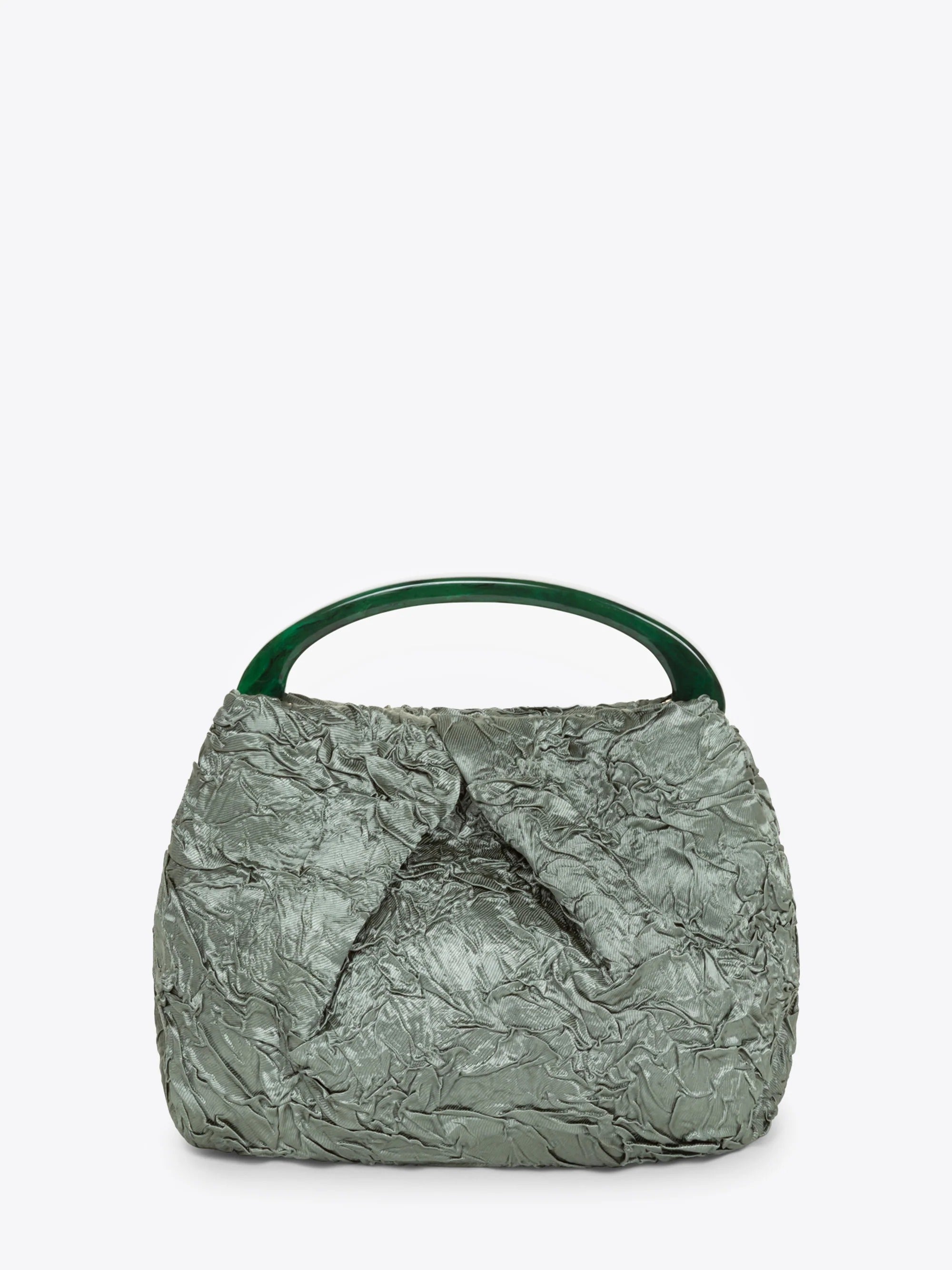 Outlet online Dries Van Noten Mujer Bolso Mano Plisado color Verde sku 810-008407 02 - Foto 1