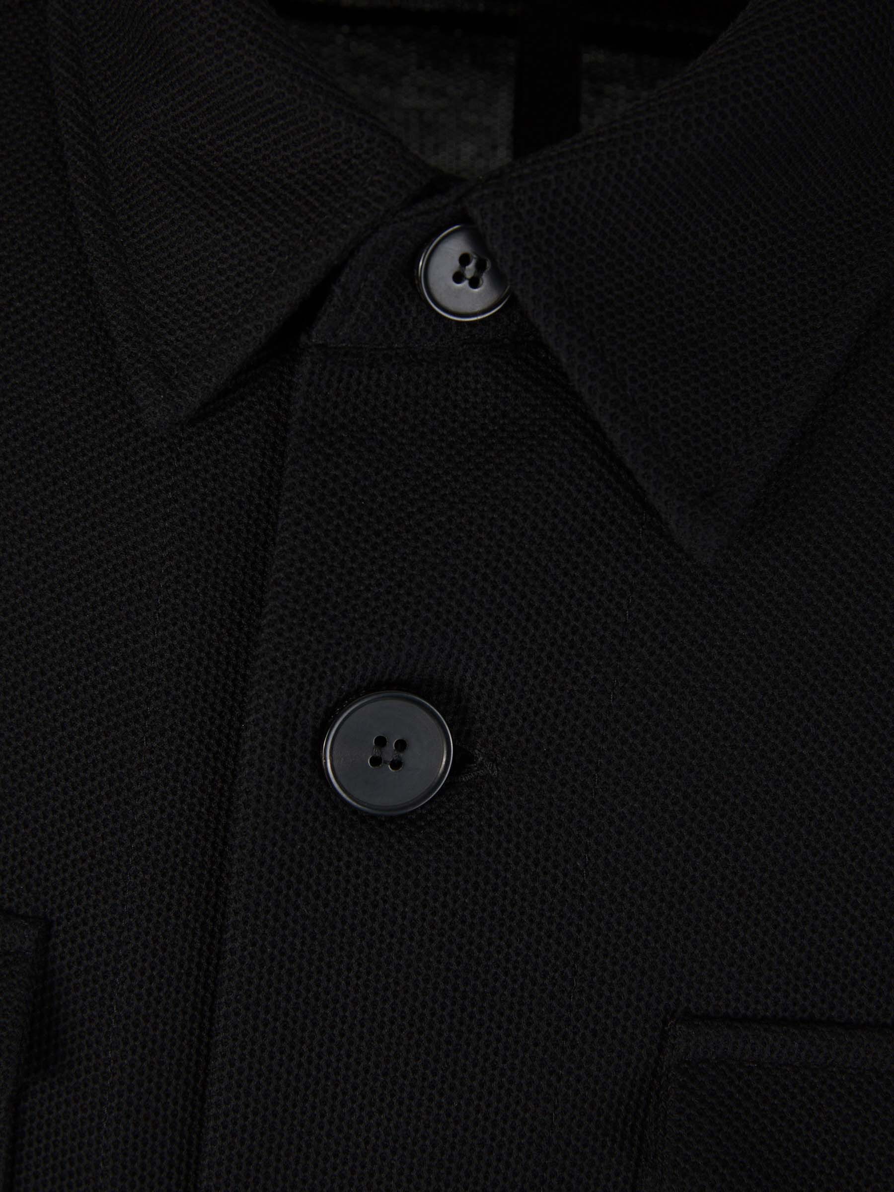 Outlet online Harris Wharf Hombre Sobrecamisa Algodón Bolsillos color Negro sku 512-002160 02 - Foto 3