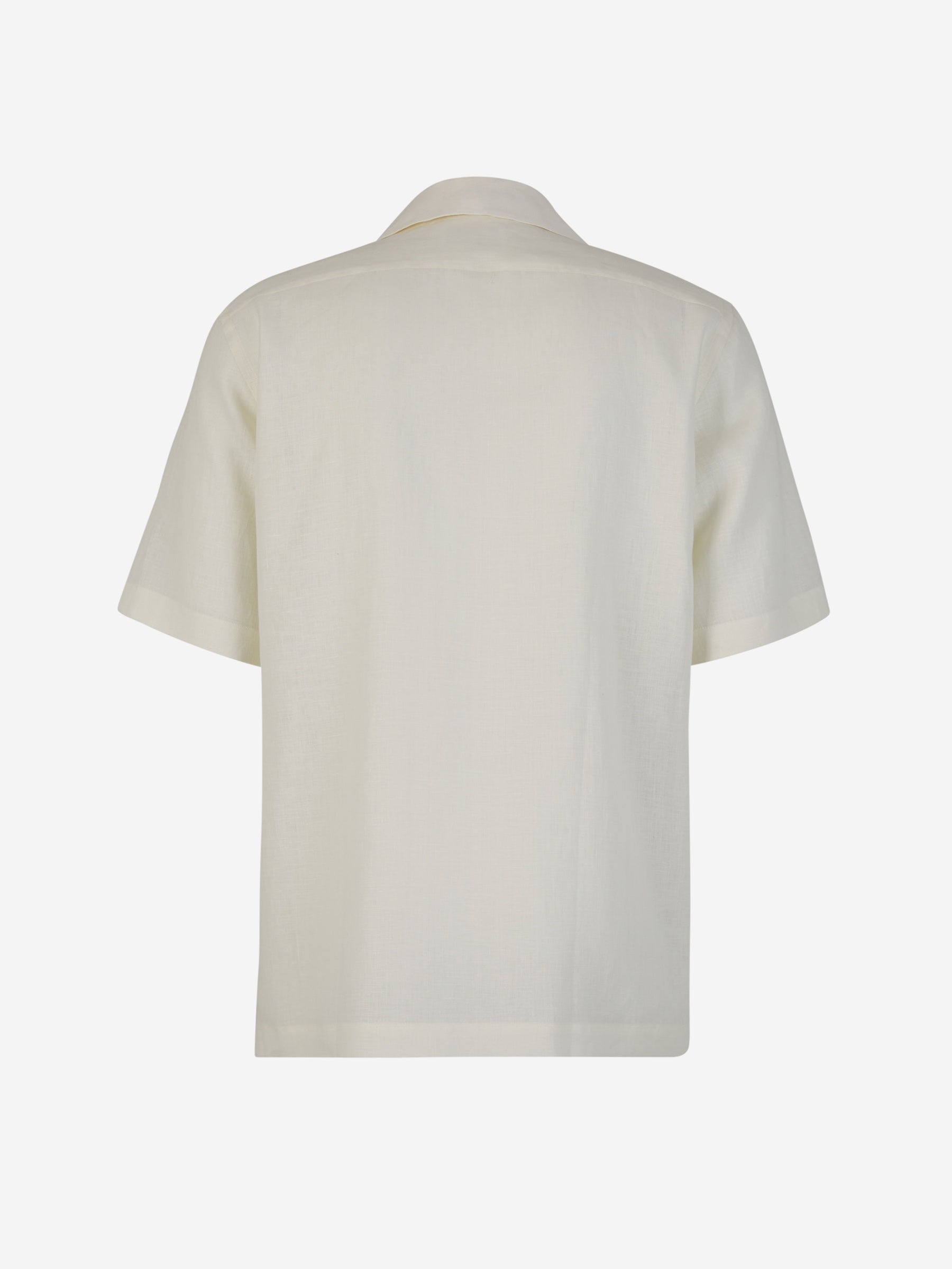 Outlet online Lardini Hombre Camisa Lino Bolsillo color Crema sku 532-000516 01 - Foto 2