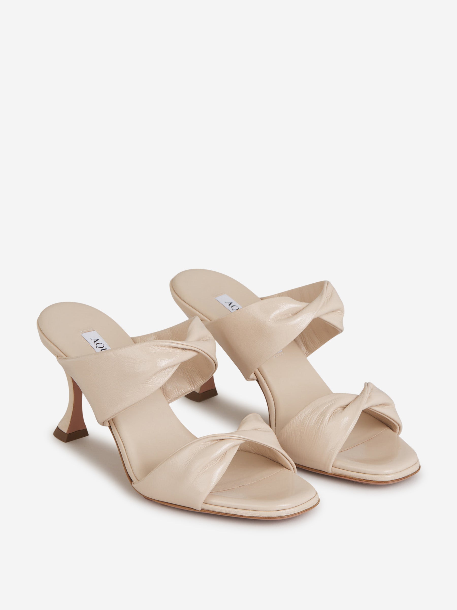 Outlet online Aquazzura Mujer Sandalias Twist Piel color Rosa Empolvado sku 800-005172 02 - Foto 2