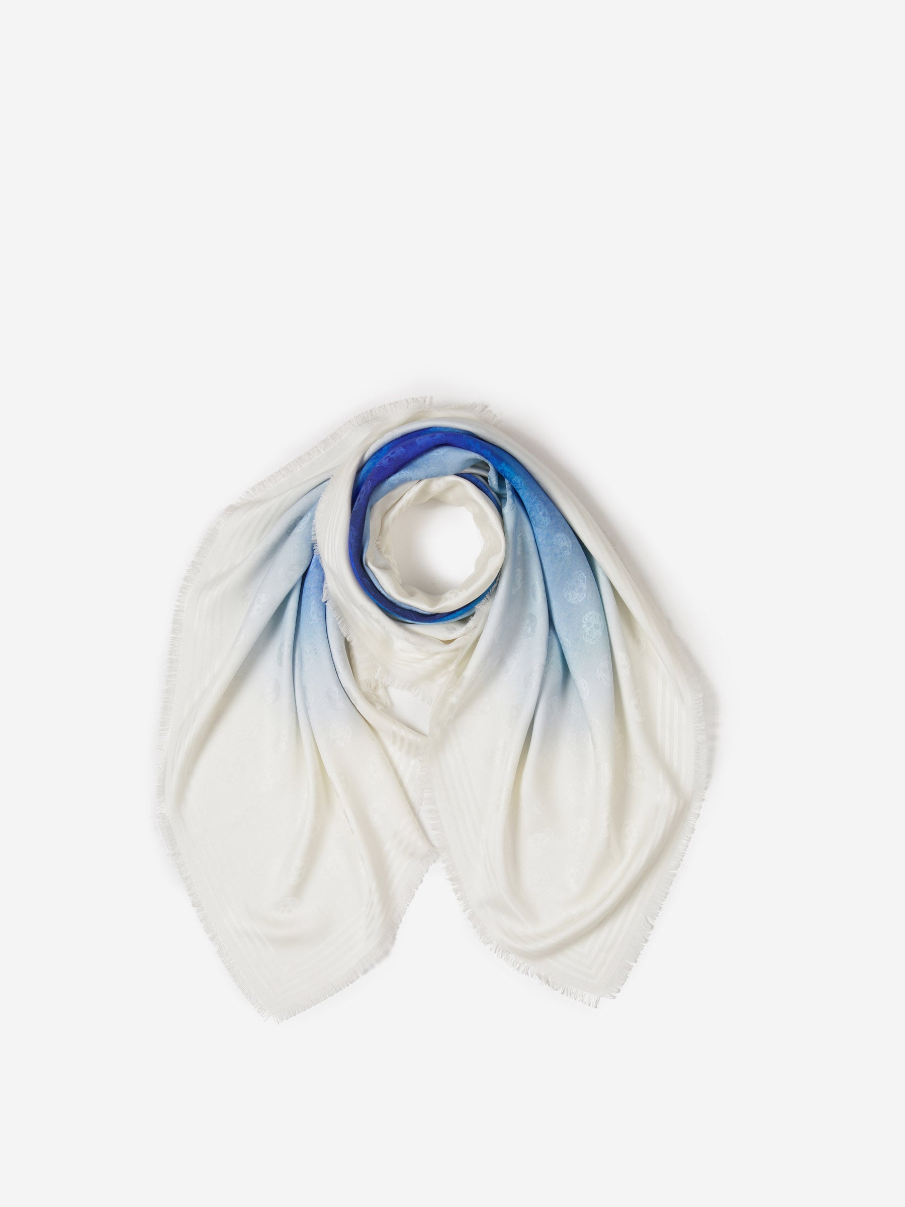 Outlet online McQueen Mujer Pañuelo Calavera color Marfil sku 840-000731 02 - Foto 5
