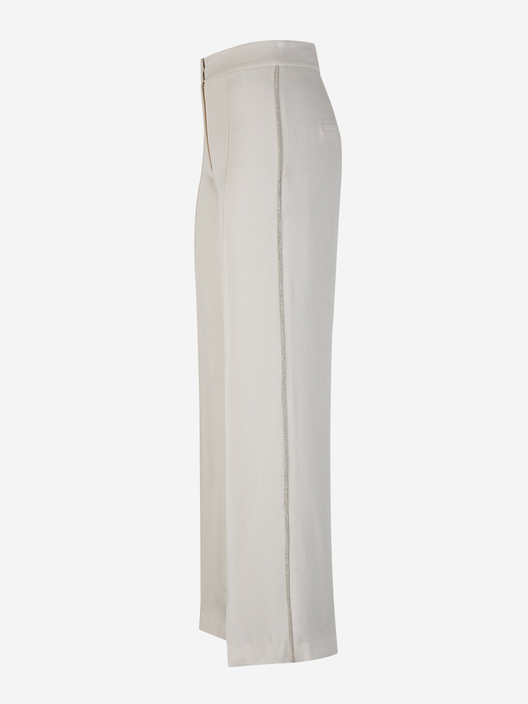 Outlet online Veronica Beard Mujer Pantalones Formales Ribetes Cristales color Marfil sku 761-003452 01 - Foto 2
