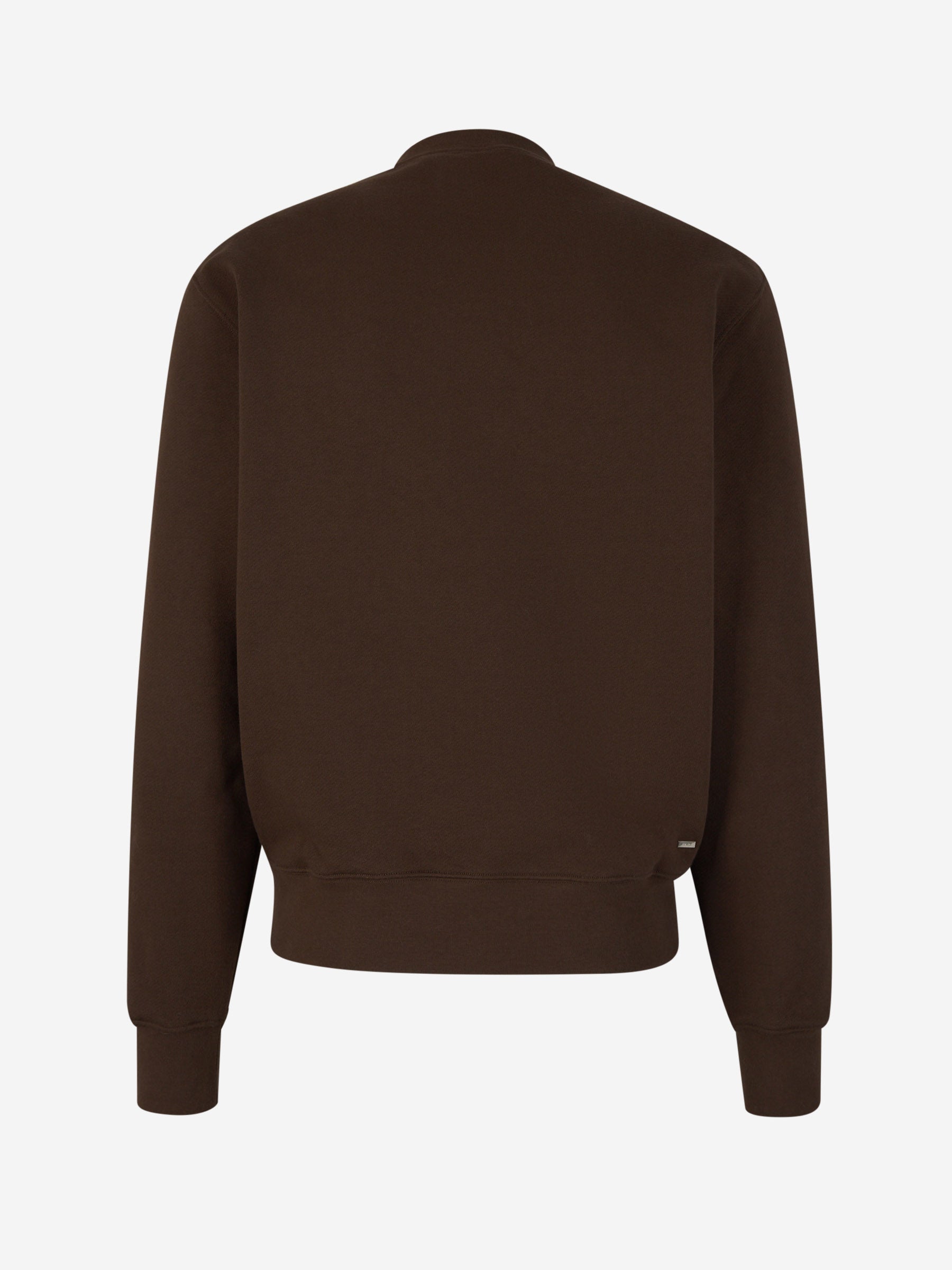 Outlet online Amiri Hombre Sudadera Crewneck Logo color Marrón sku 545-001536 01 - Foto 3