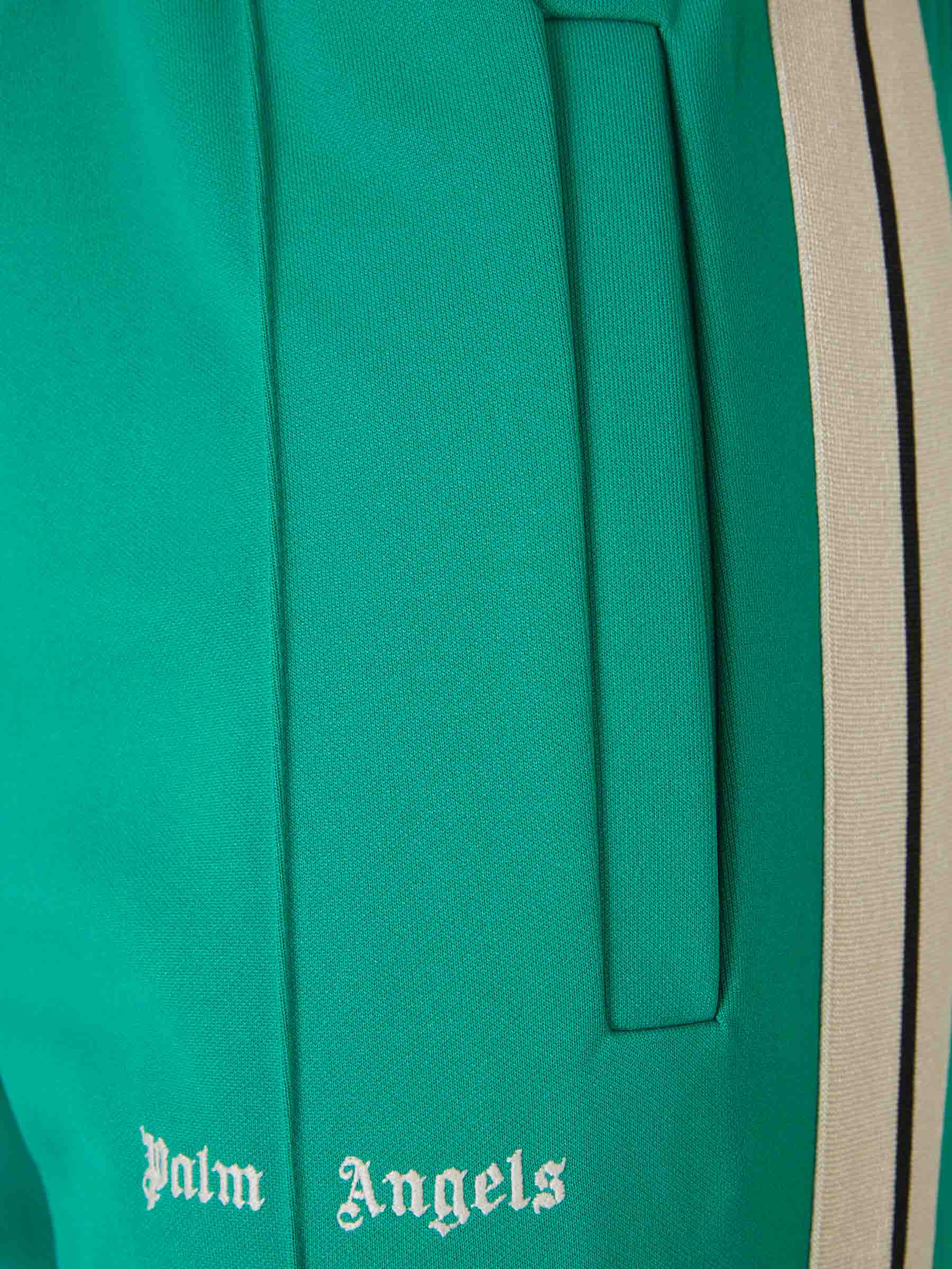 Outlet online Palm Angels Hombre Joggers Franja Contraste color Verde Oscuro sku 521-002998 03 - Foto 4