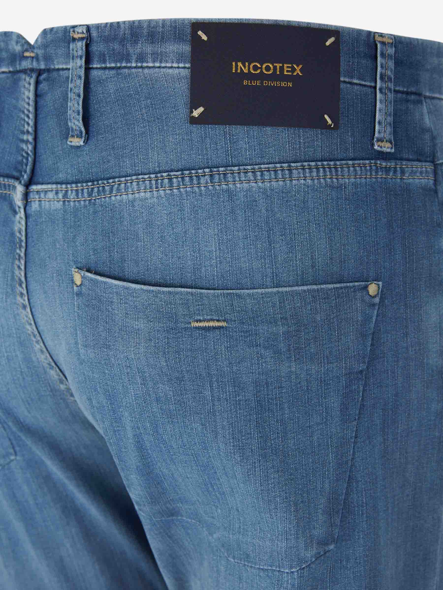 Outlet online Incotex Blue Division Hombre Jeans Slim Fit color Azul Denim sku 522-002632 01 - Foto 4