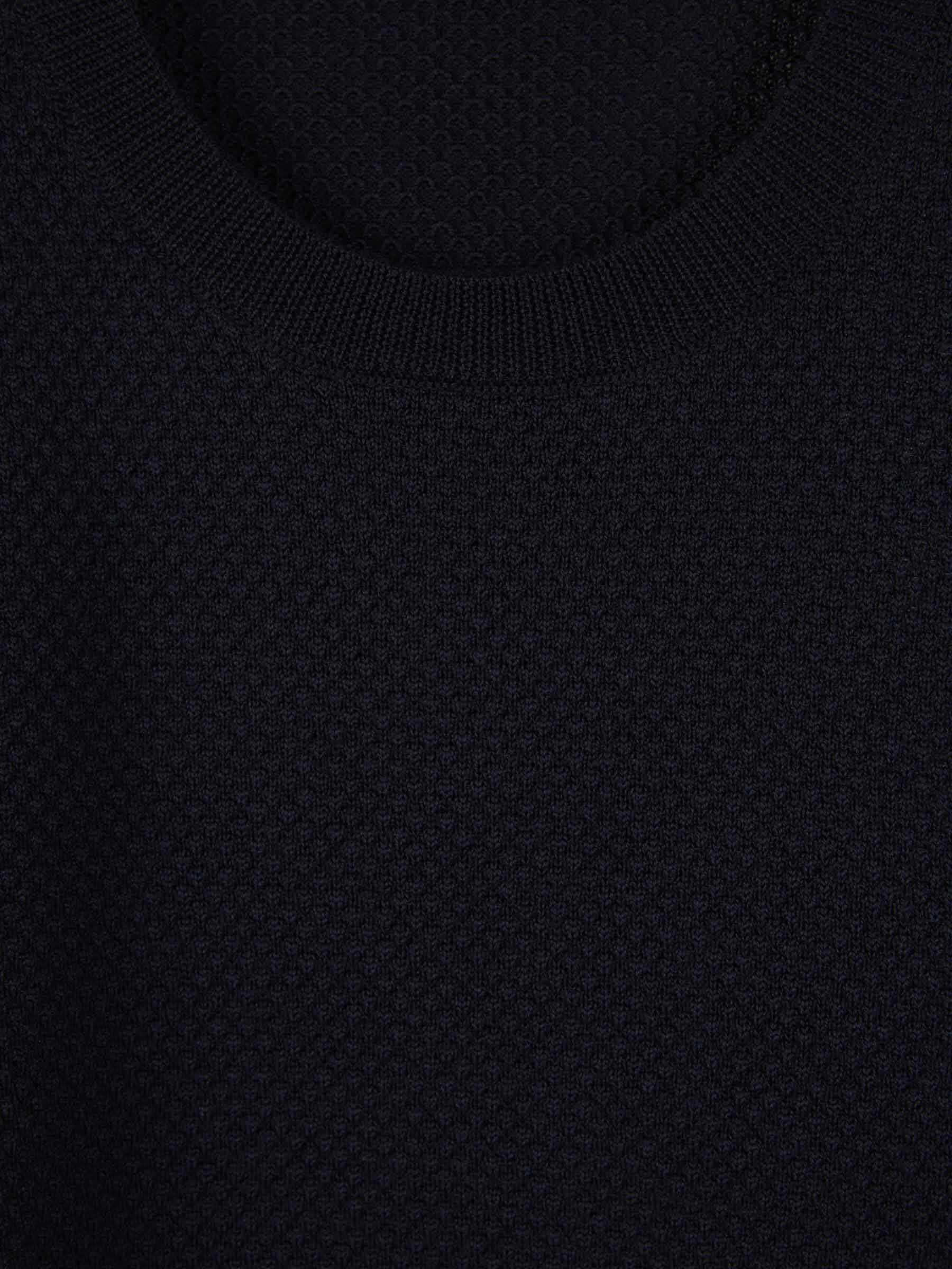 Outlet online Zanone Hombre Jersey Punto Lana color Azul Noche sku 542-002296 02 - Foto 3