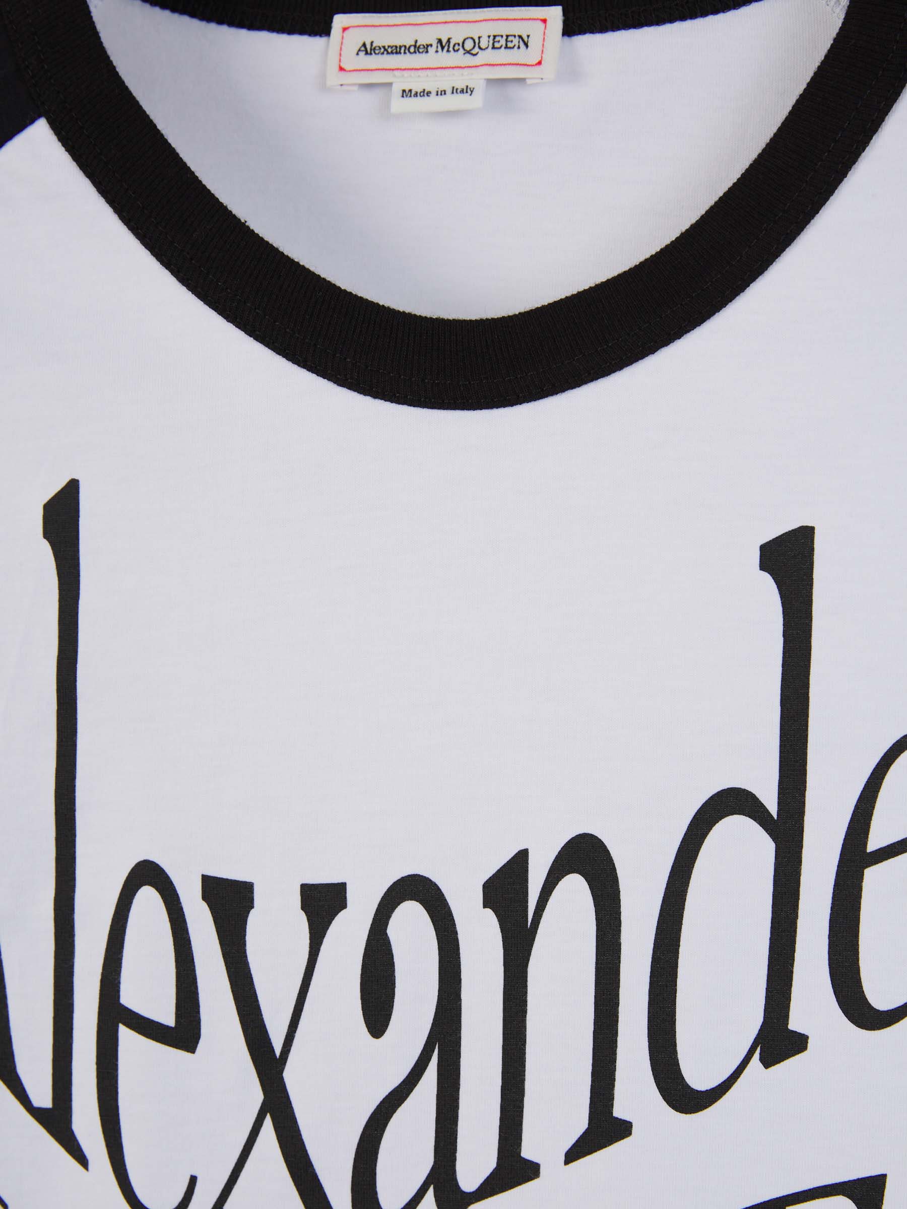 Outlet online McQueen Hombre Camiseta Estampada Algodón color Blanco sku 553-003581 01 - Foto 3