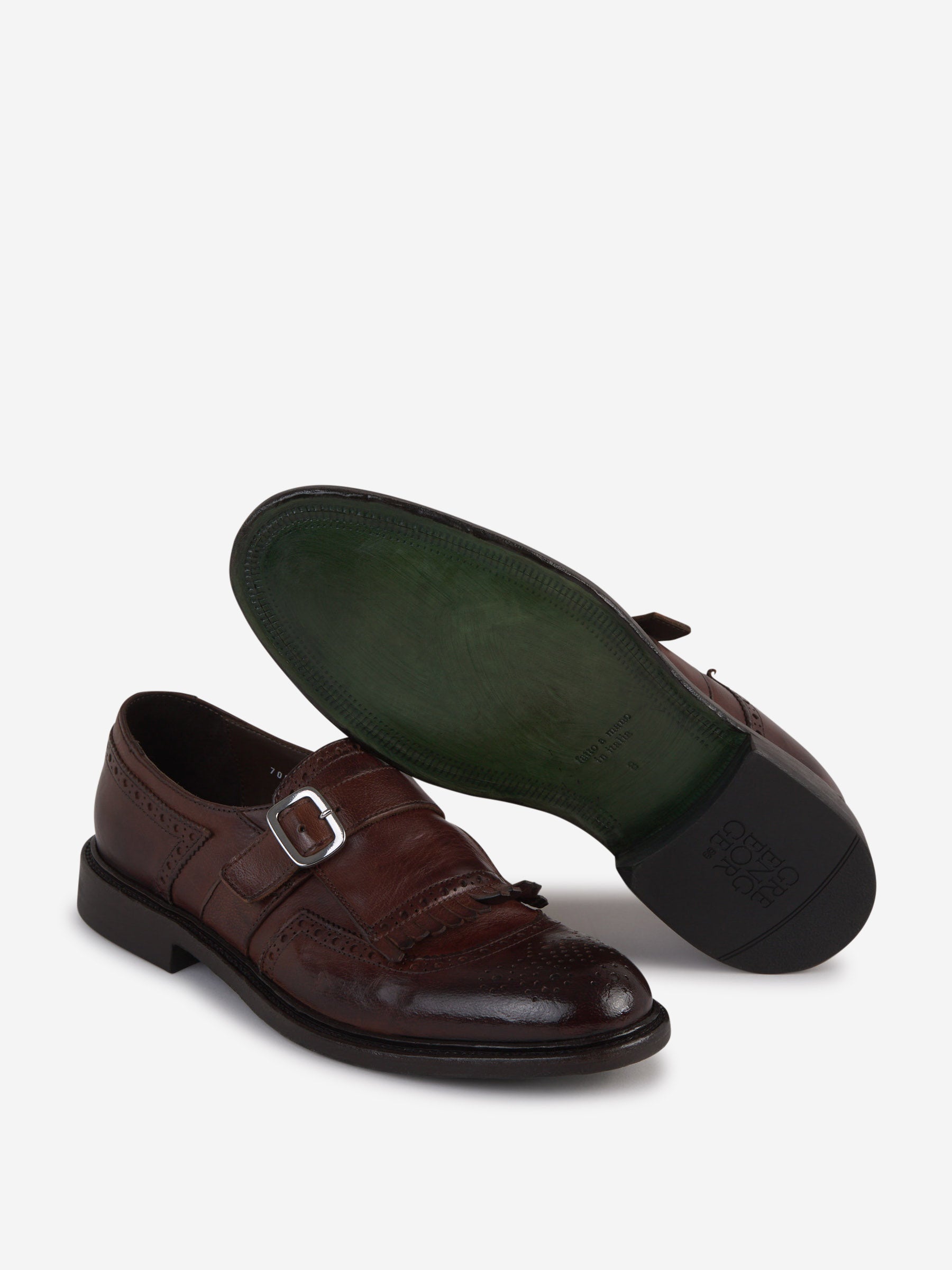 Outlet online Green George Hombre Zapatos con Hebilla color Marrón sku 611-004431 01 - Foto 4