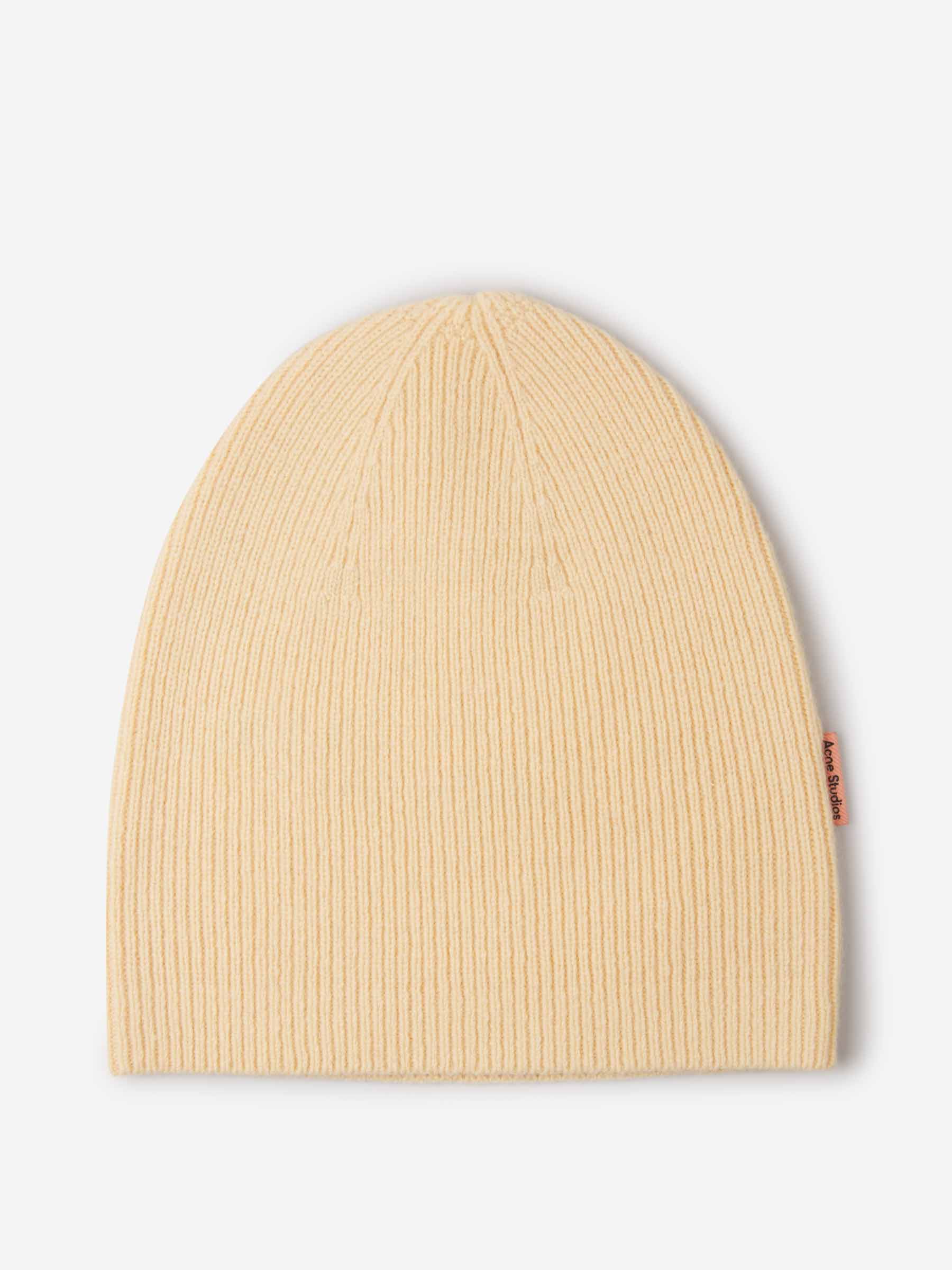 Outlet online Acne Studios Mujer Gorro Canalé Lana Cashmere color Naranja Claro sku 899-001737 02 - Foto 5