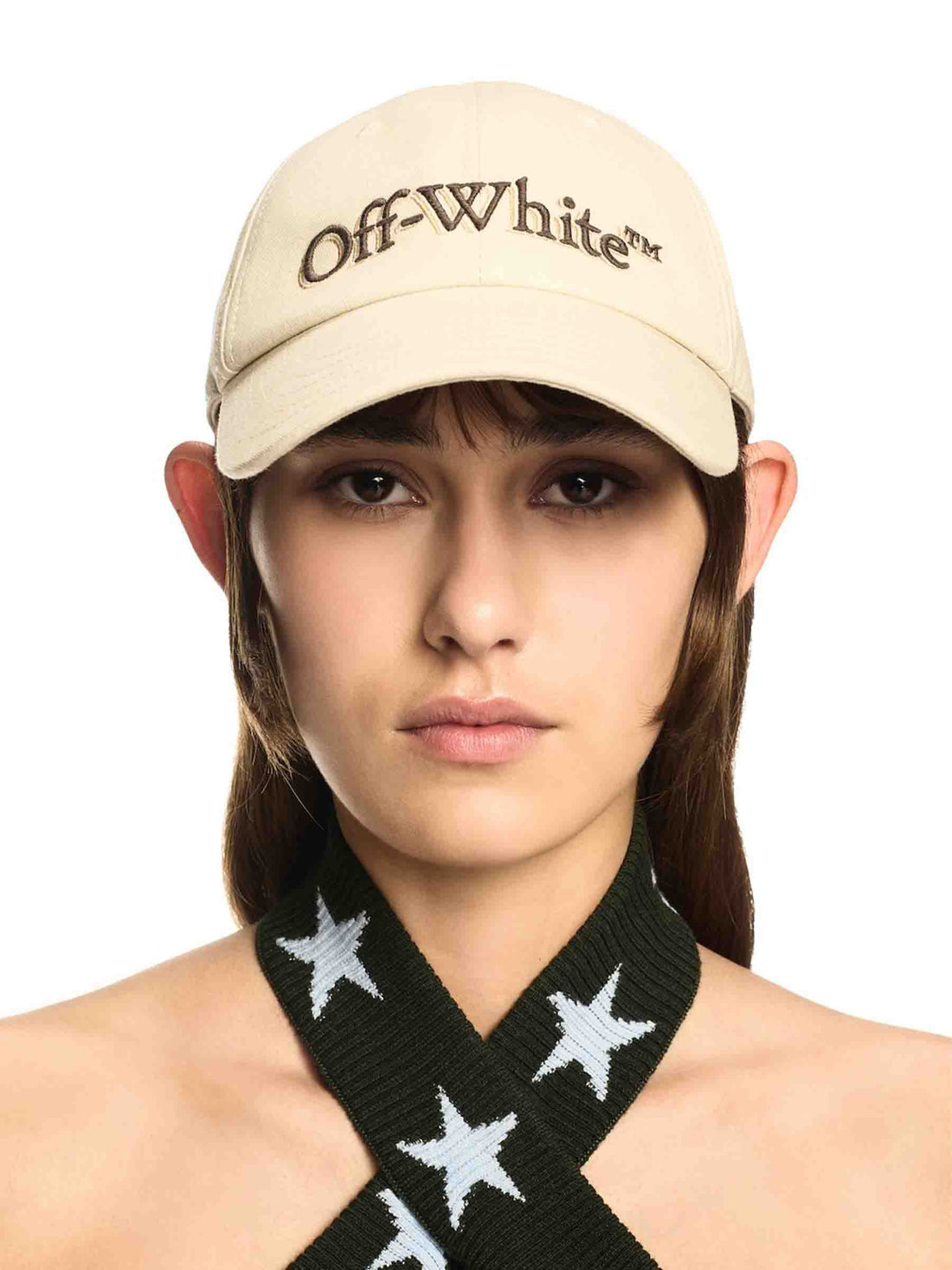 Off-White Mujer Barcelona Gorra Algodón Bordado color Beige sku 899-001953 01 - Foto 2