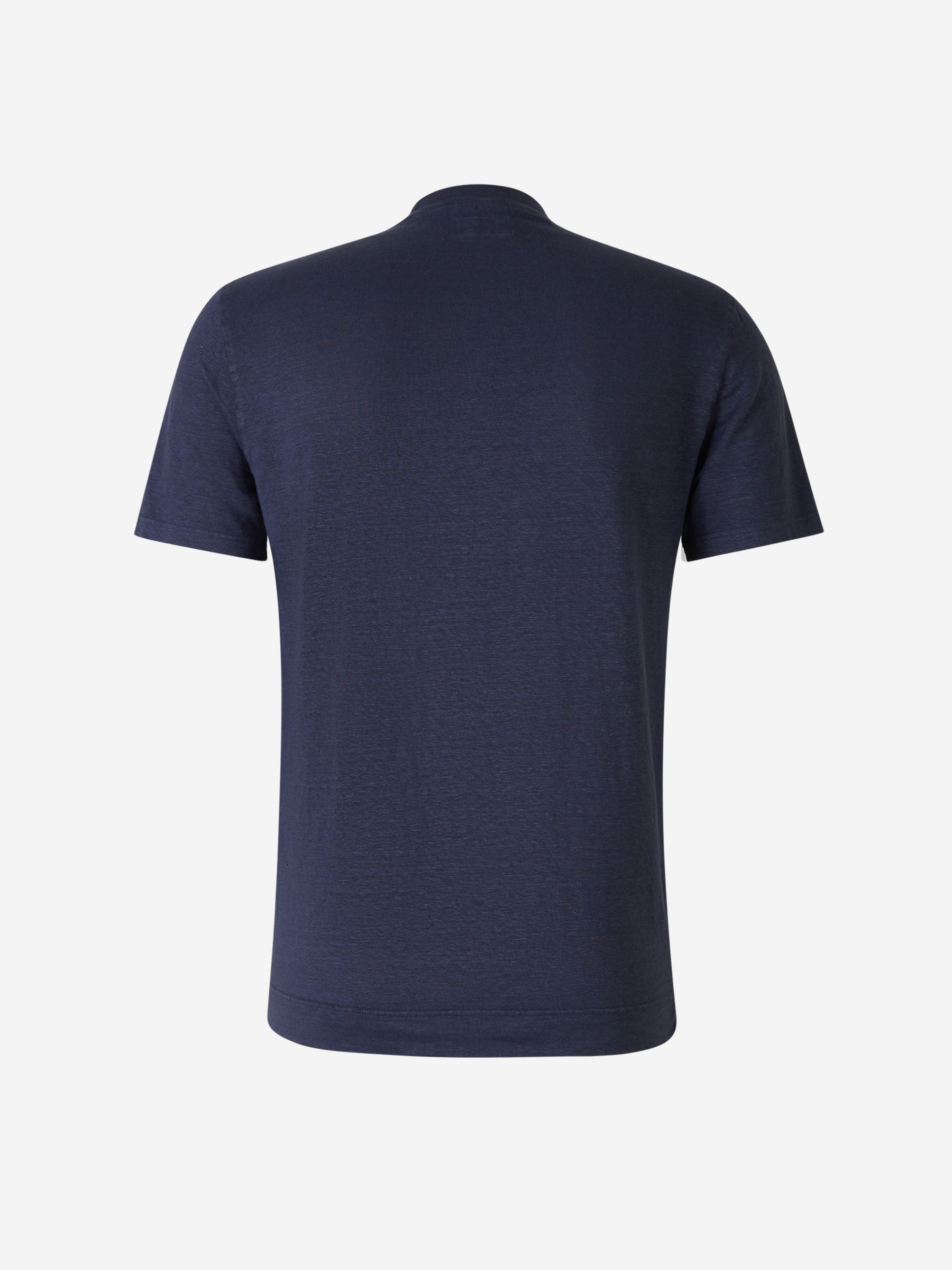 Outlet online Santa Eulalia Hombre Camiseta Punto Lino color Azul Marino sku 553-003693 03 - Foto 2