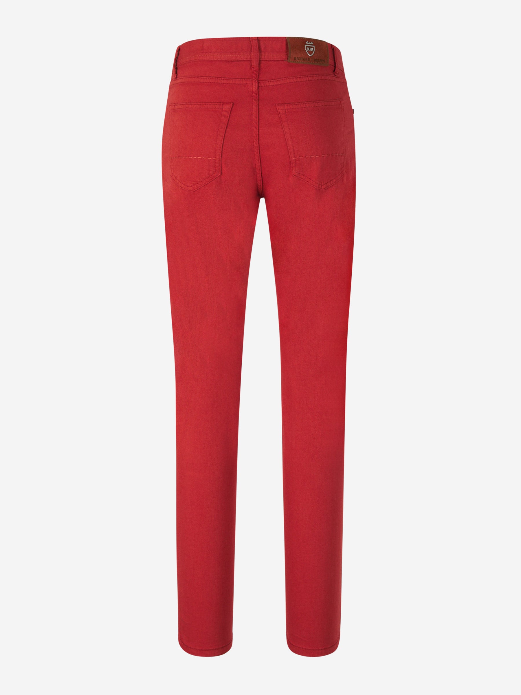 Outlet online Richard J. Brown Hombre Pantalones 5 Bolsillos color Rojo sku 522-002569 04 - Foto 2