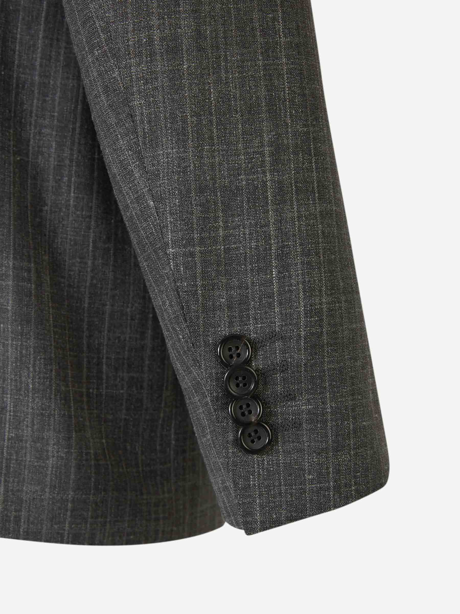 Outlet online Canali Hombre Traje Texturizado Lana color Gris Antracita sku 312-002804 01 - Foto 5
