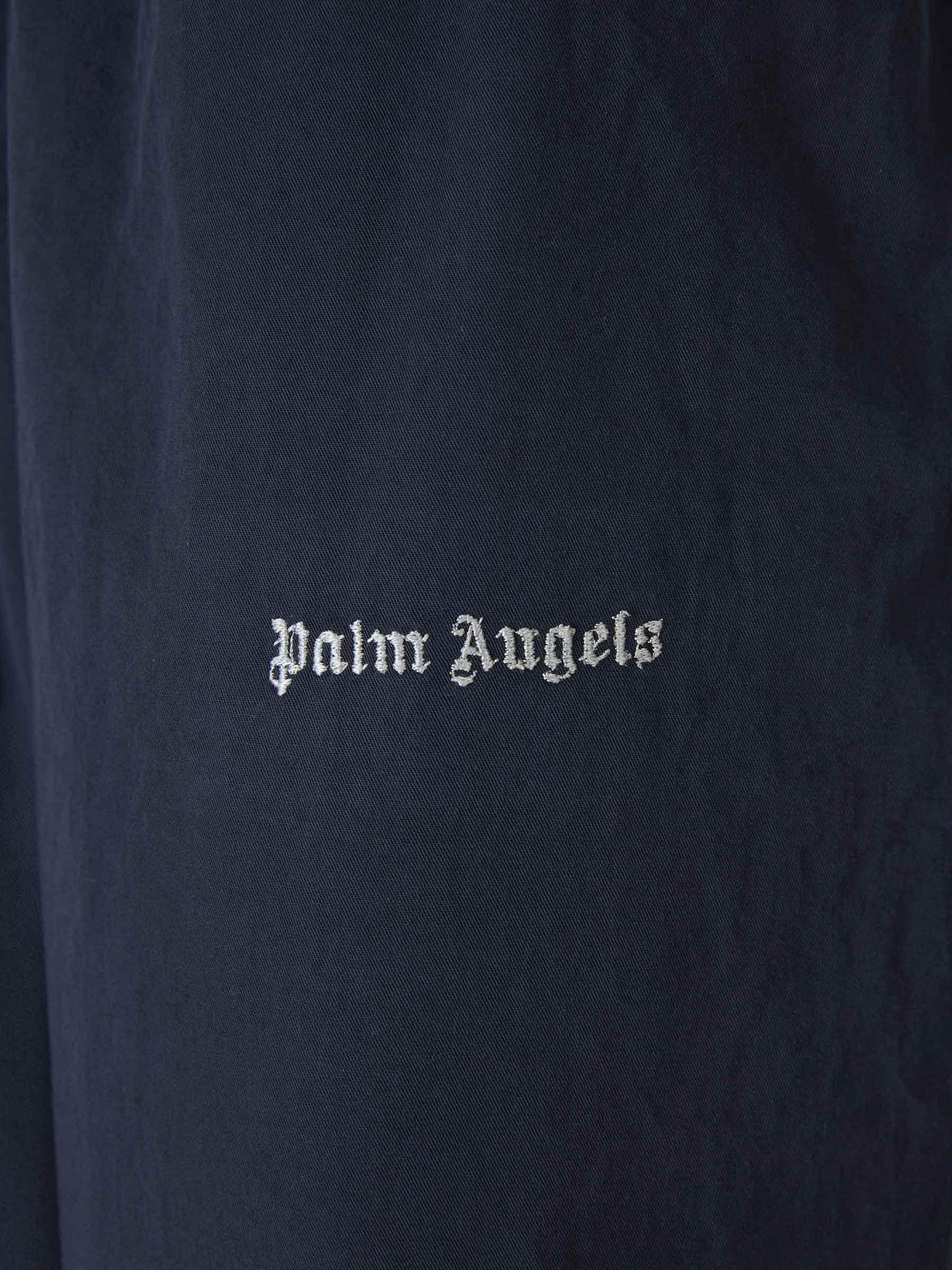 Outlet online Palm Angels Hombre Joggers Algodón Logo color Azul Marino sku 521-002994 01 - Foto 4