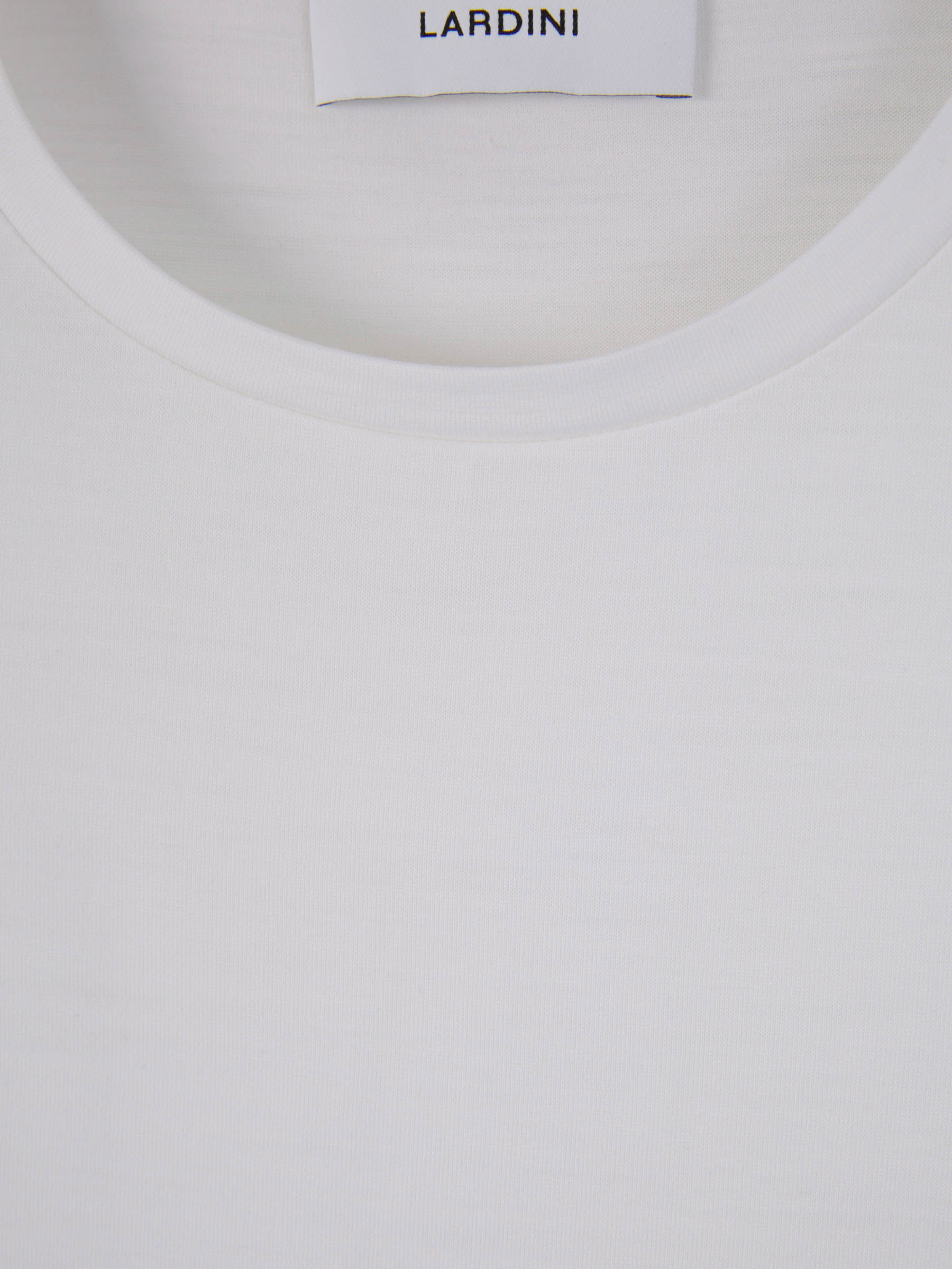 Outlet online Lardini Hombre Camiseta Lisa Lana color Blanco sku 553-003636 01 - Foto 3