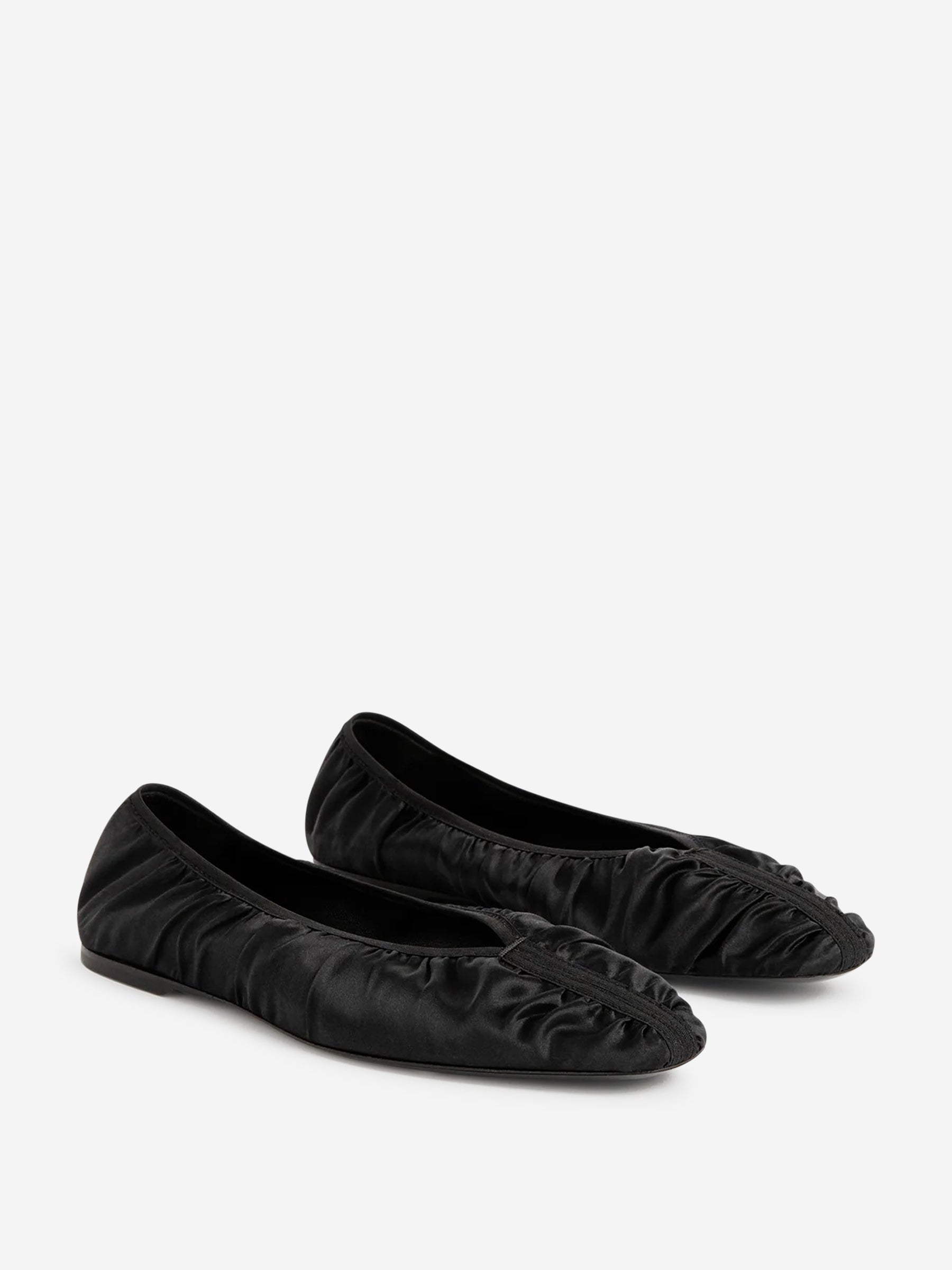 Outlet online TOTEME Mujer Bailarinas The Gathered color Negro sku 800-005349 01 - Foto 5