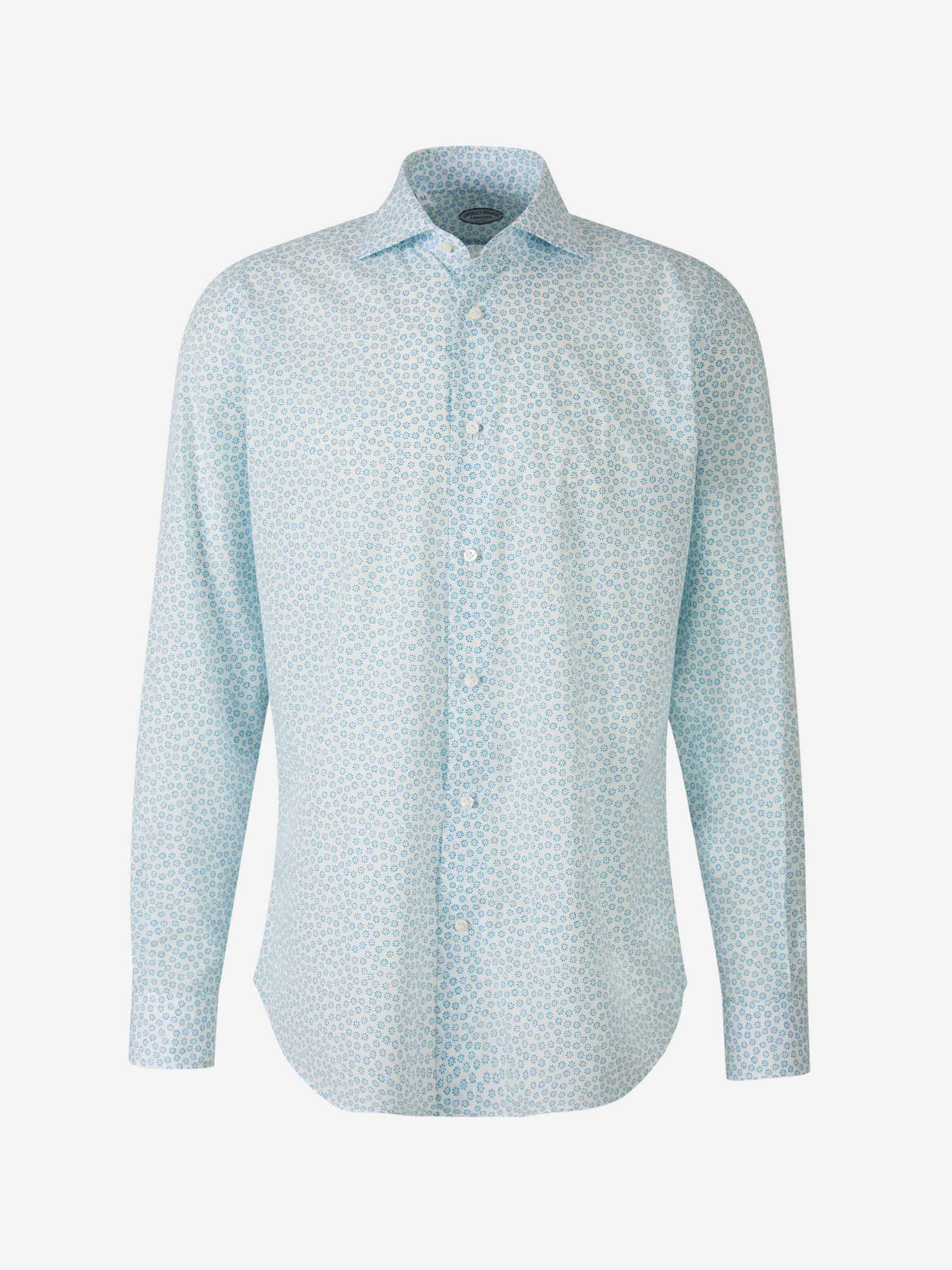 Outlet online Vincenzo di Ruggiero Hombre Camisa Motivo Floral color Azul sku 531-006154 01 - Foto 1